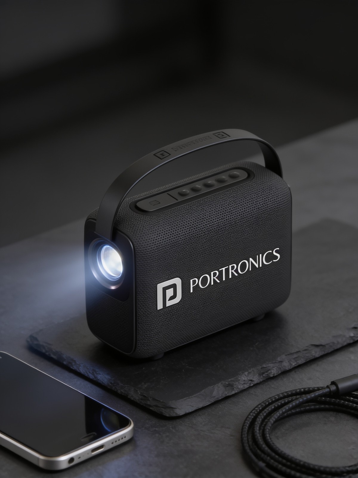 Resonate 14W Bluetooth Speaker With LED Projection Light — corporate gift with your logo | ZYFTT