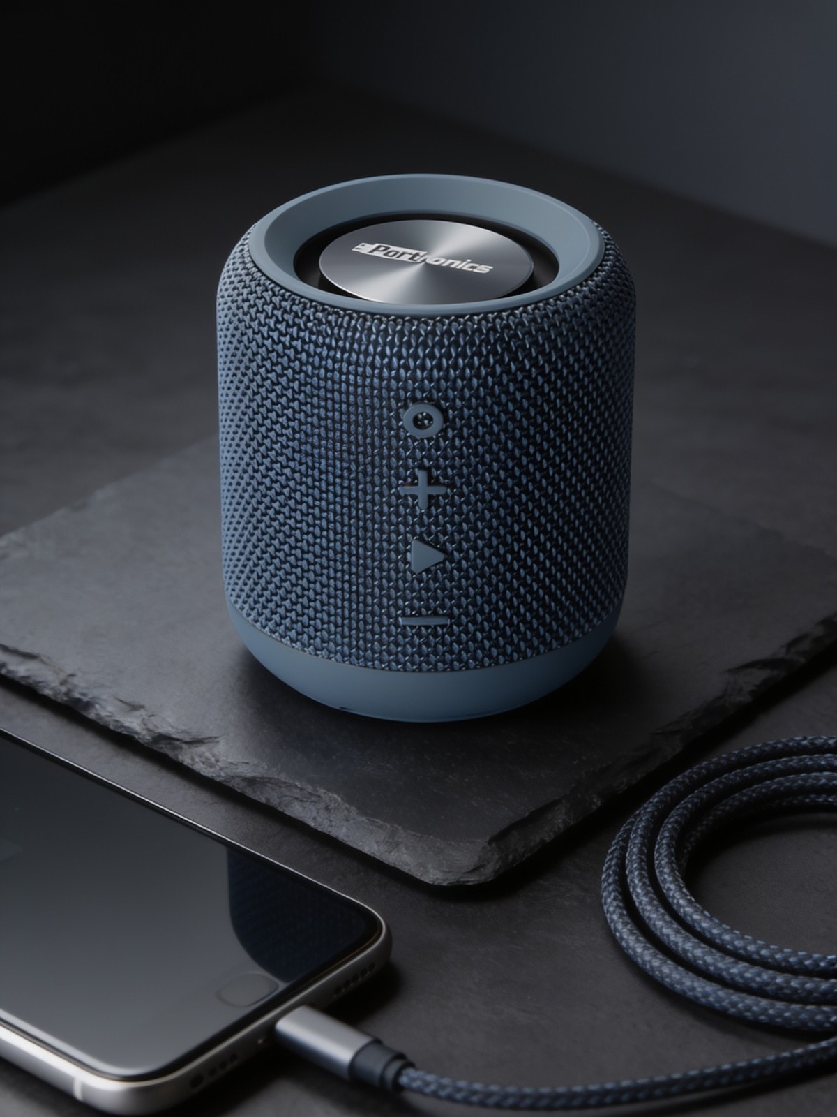 Sound Drum 10W Portable Bluetooth Speaker With FM-Blue — corporate gift with your logo | ZYFTT