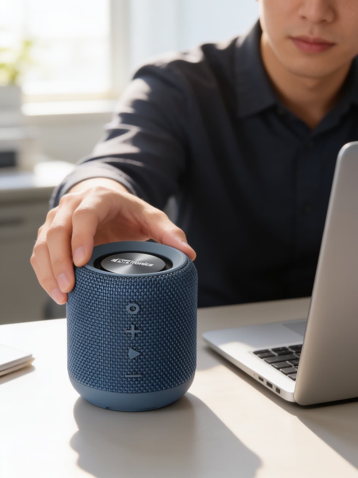 Sound Drum 10W Portable Bluetooth Speaker With FM-Blue alternate