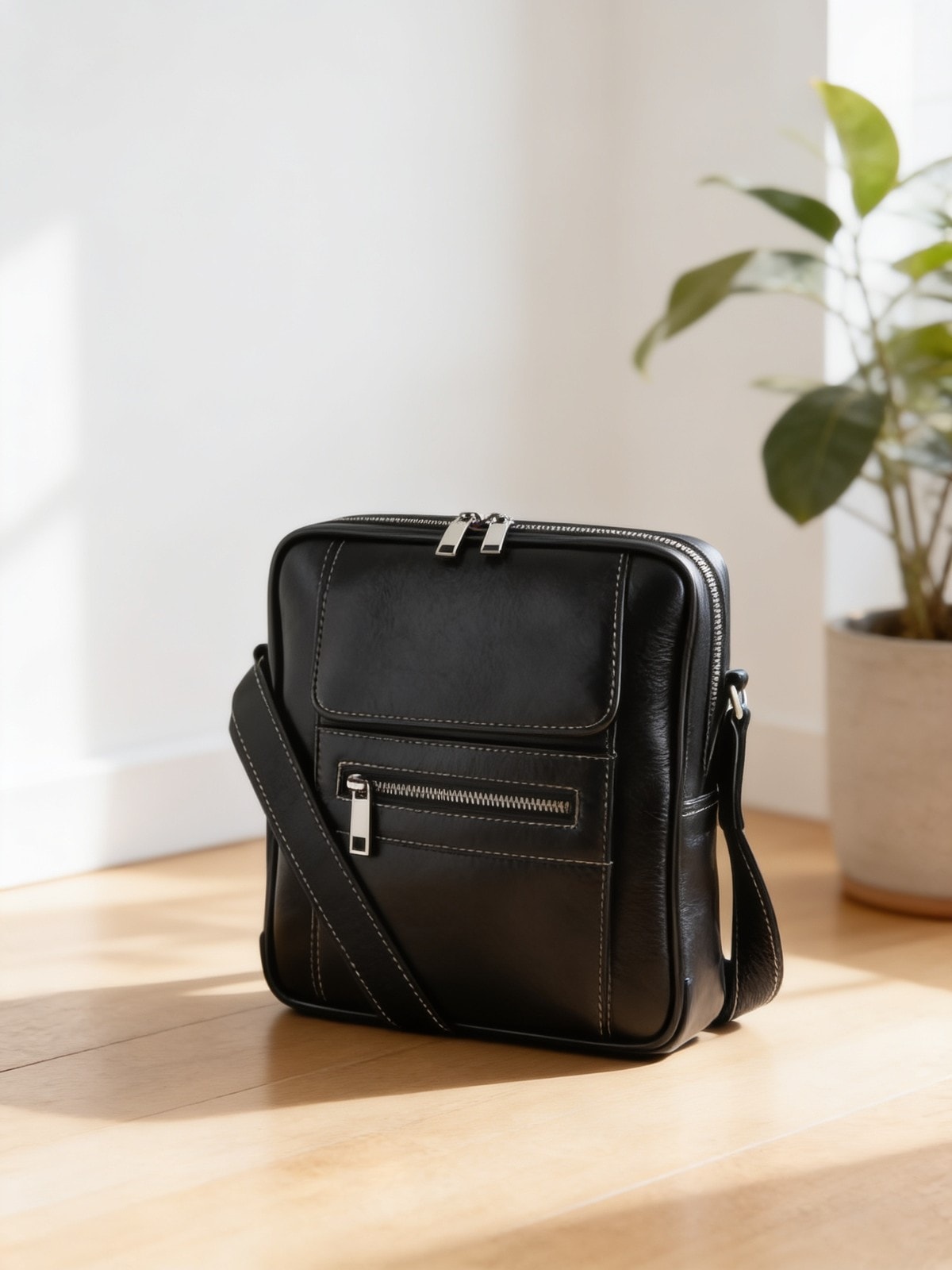 Quiver Pure Leather Laptop Bag — corporate gift with your logo | ZYFTT