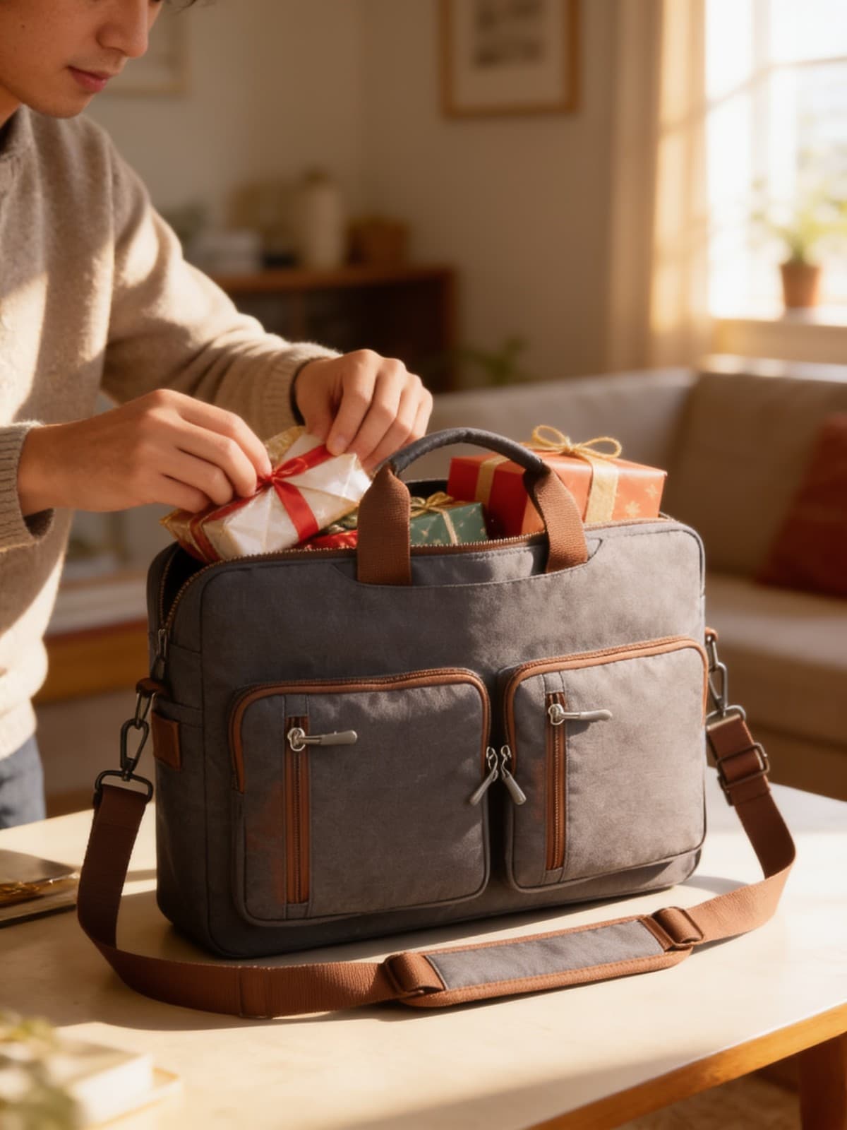 Coco Convertible Sling Laptop Bag Can Be Used As A Backpack alternate