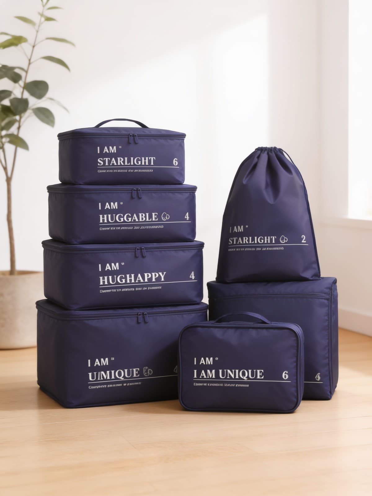 Packing Cubes Travel Luggage Packing Organisers (6pc Set)