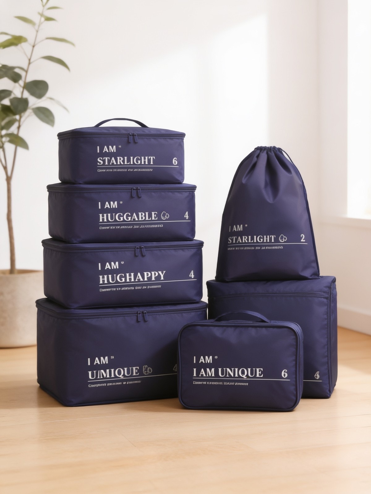 Packing Cubes Travel Luggage Packing Organisers (6pc Set) — corporate gift with your logo | ZYFTT