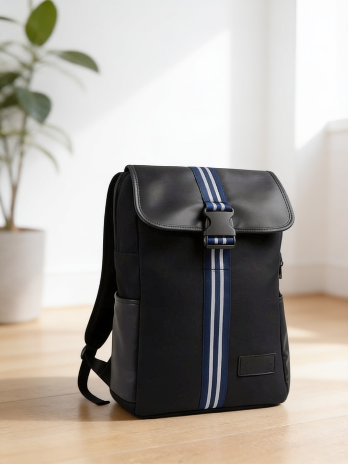 Backpack Black Buckle — corporate gift with your logo | ZYFTT