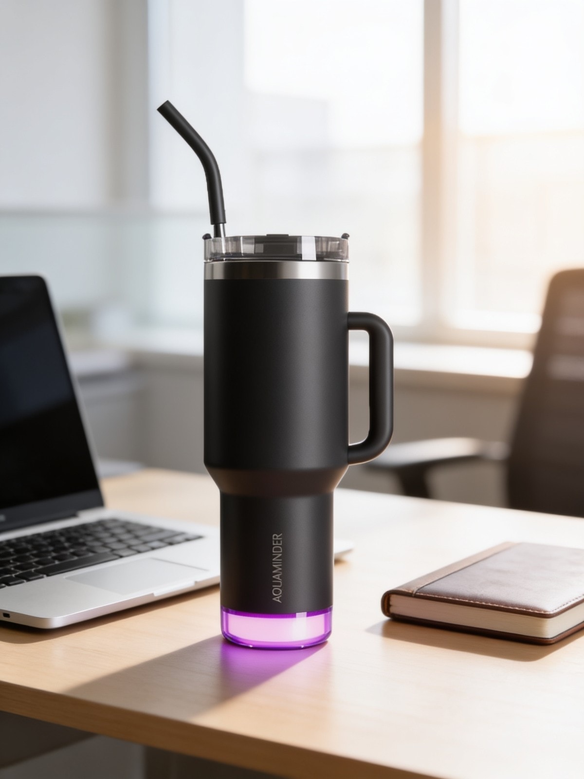 Nile+ Stainless Steel Tumbler with Handle, Straw & Lid — corporate gift with your logo | ZYFTT