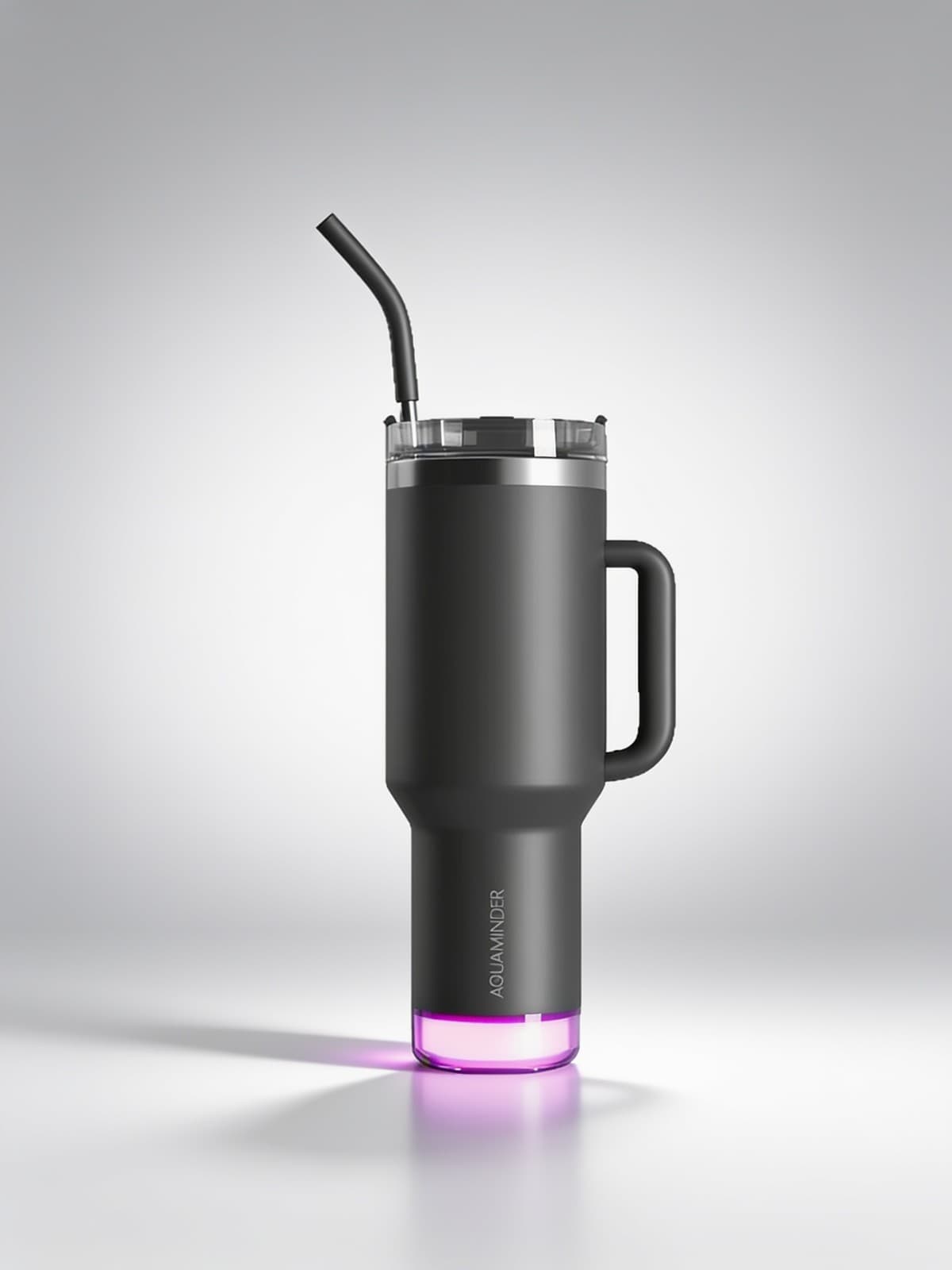 Nile+ Stainless Steel Tumbler with Handle, Straw & Lid alternate
