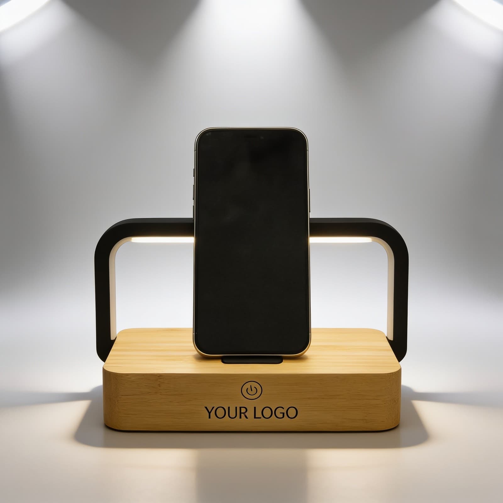 Dazzle LED Lamp With Wireless Charger & Phone Holder alternate