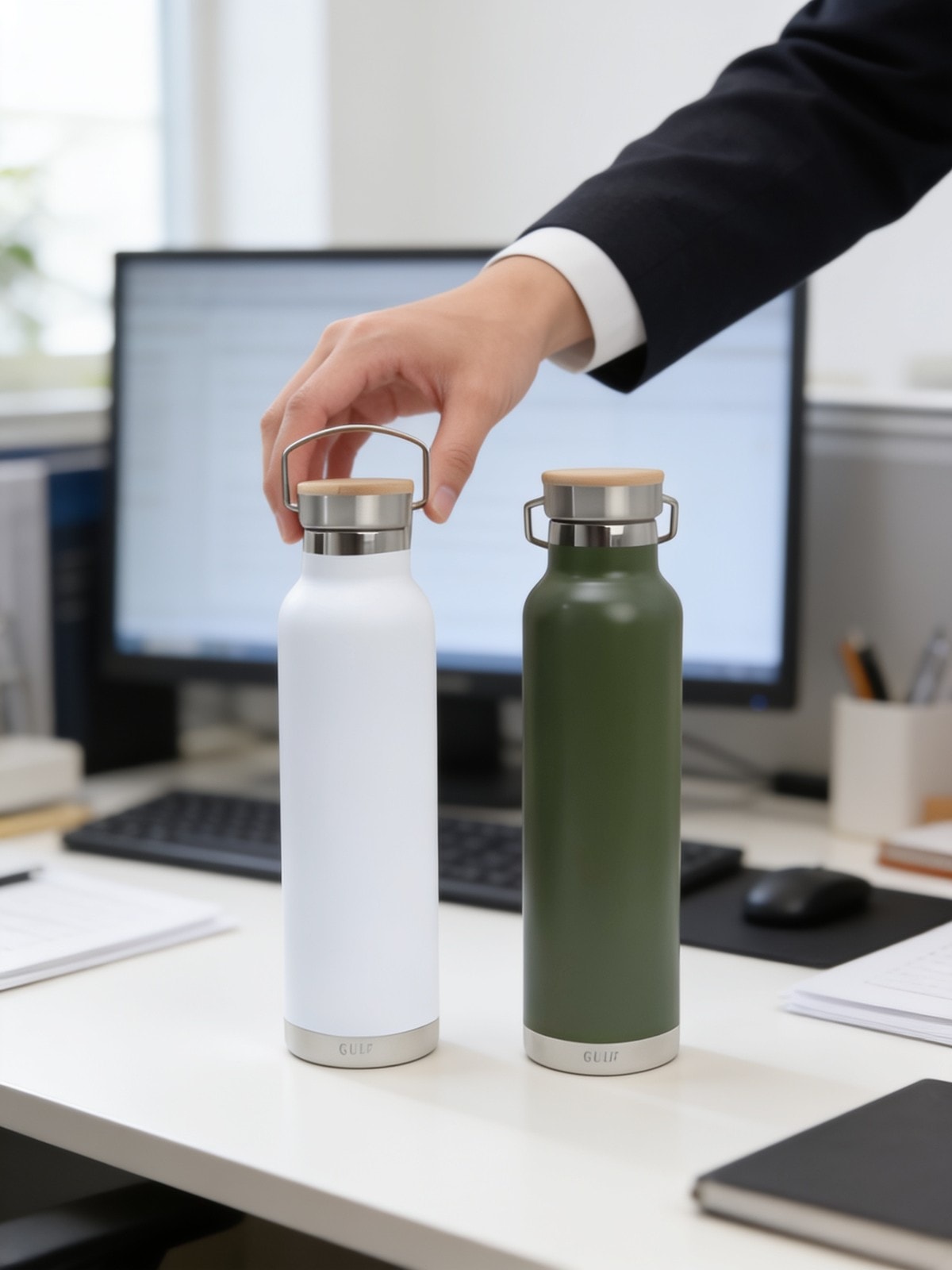 Gulp Double Wall Stainless Steel Bottle — corporate gift with your logo | ZYFTT