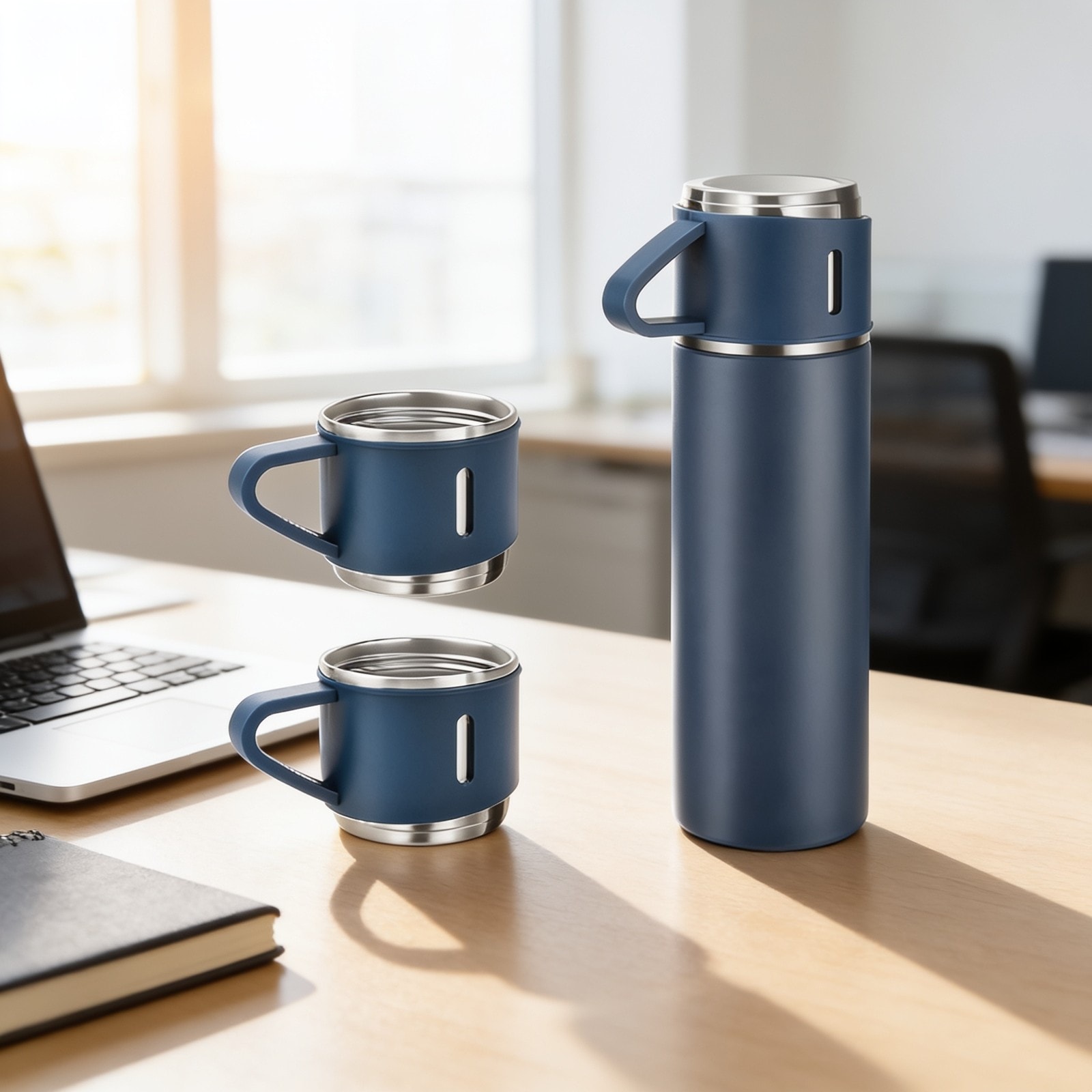 Vacuum Flask With Cups Set — corporate gift with your logo | ZYFTT