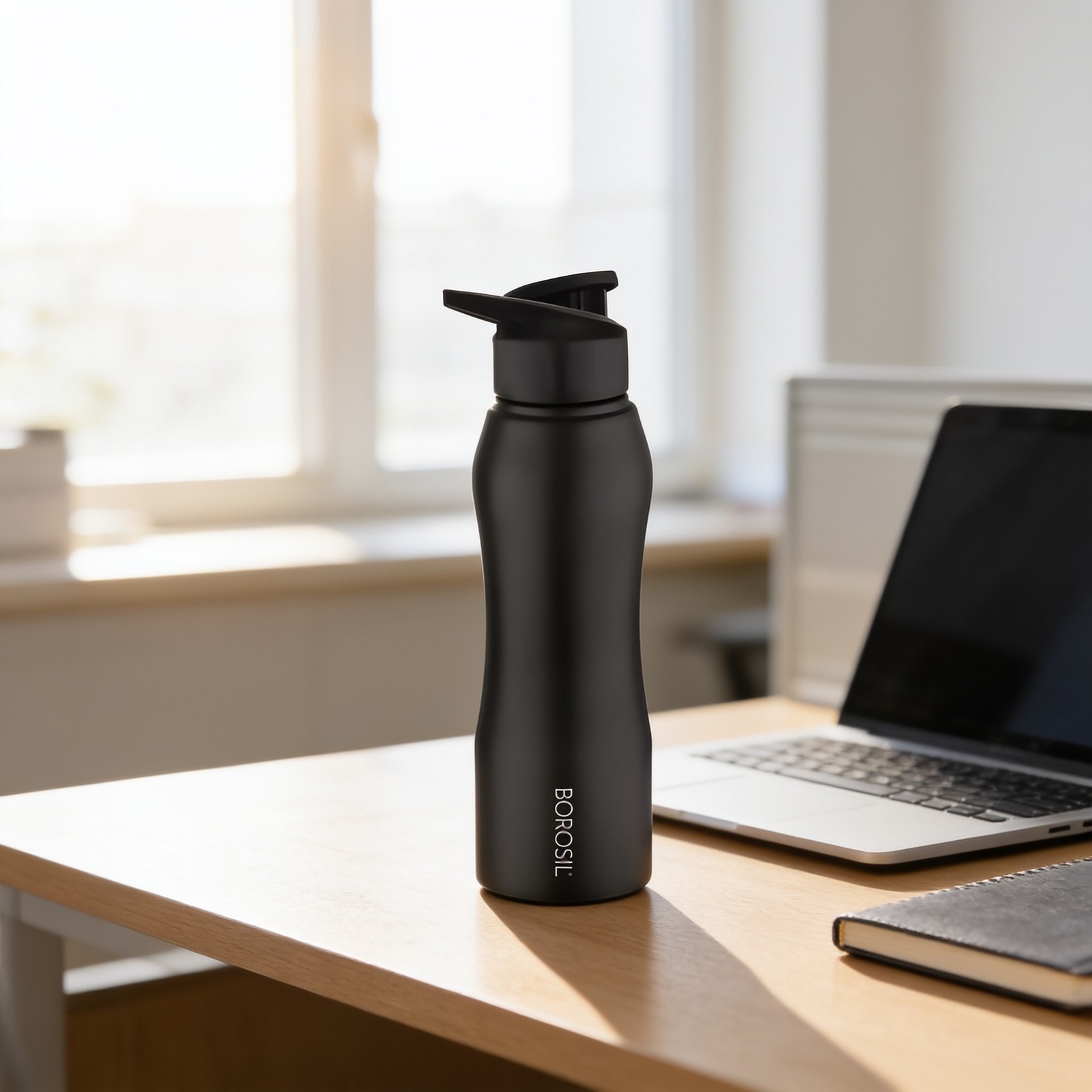 Grip N Sip Single Wall Bottle Black 750ml — corporate gift with your logo | ZYFTT