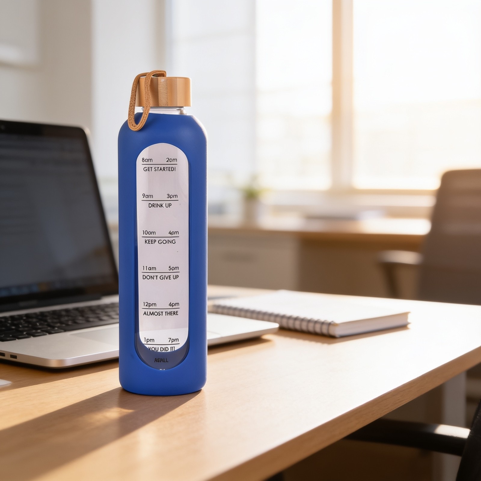 Reminder Motivational Glass Bottle 1000ml — corporate gift with your logo | ZYFTT