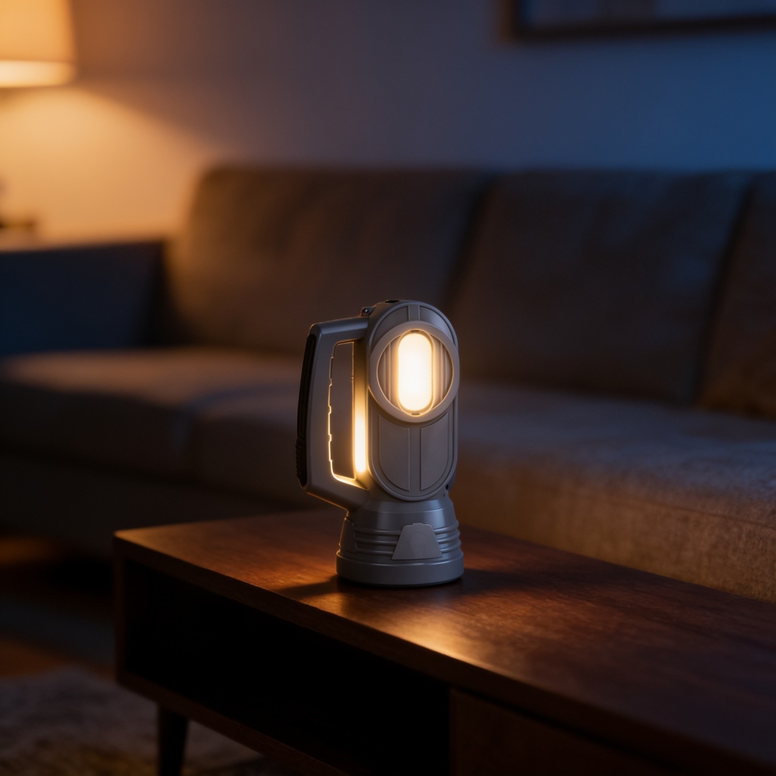 HandyBeam Groove: Rechargeable Torch with Side Lamp | Charging Cable included — corporate gift with your logo | ZYFTT