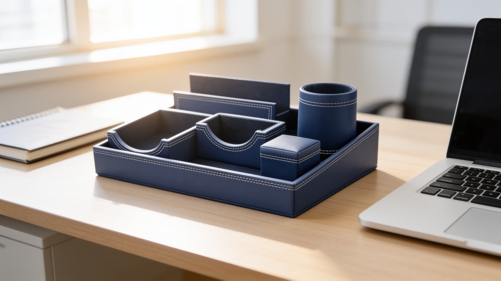 OG 14 Blue PU leather finish Utility Organizer