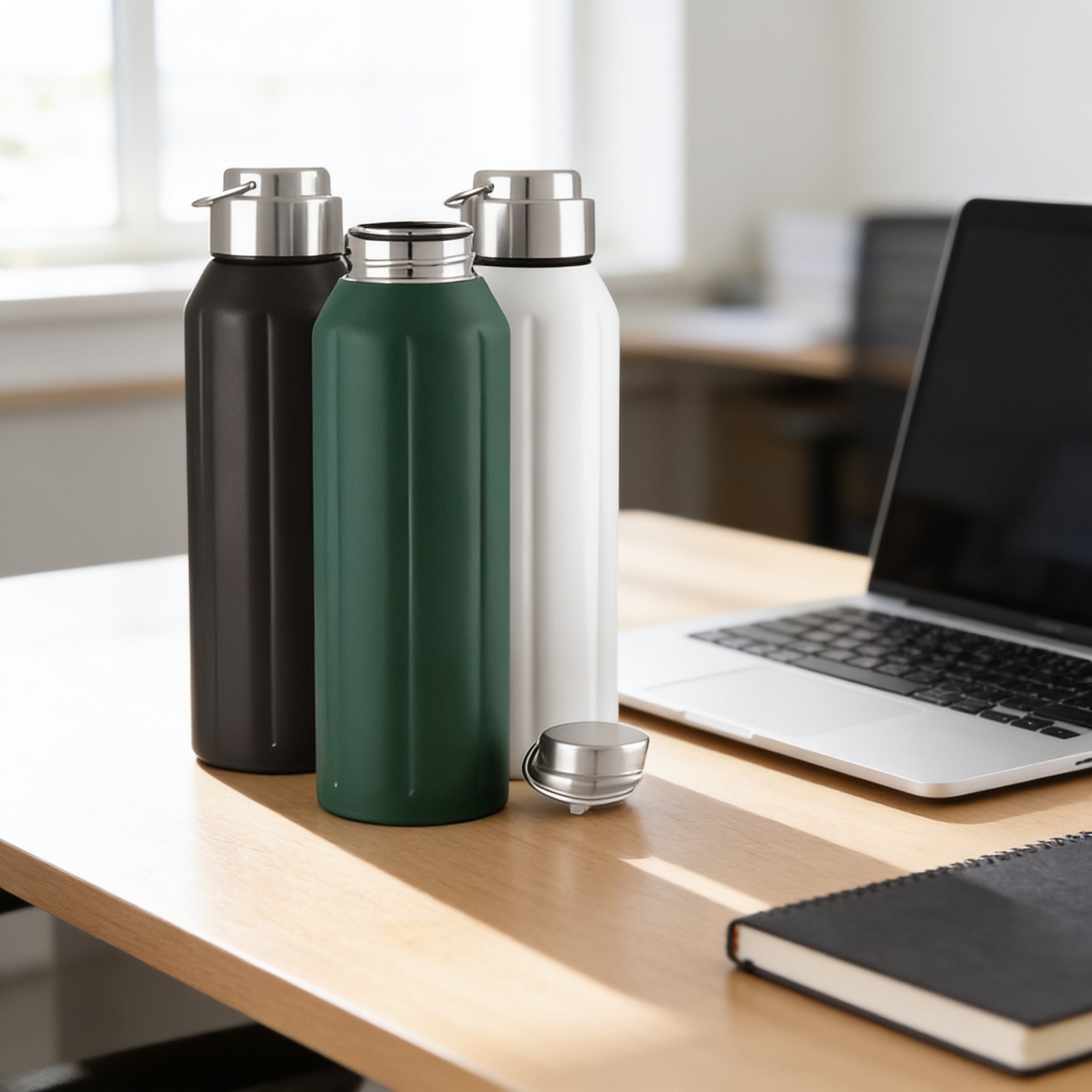 Robust Single Wall Stainless Steel Water Bottle — corporate gift with your logo | ZYFTT