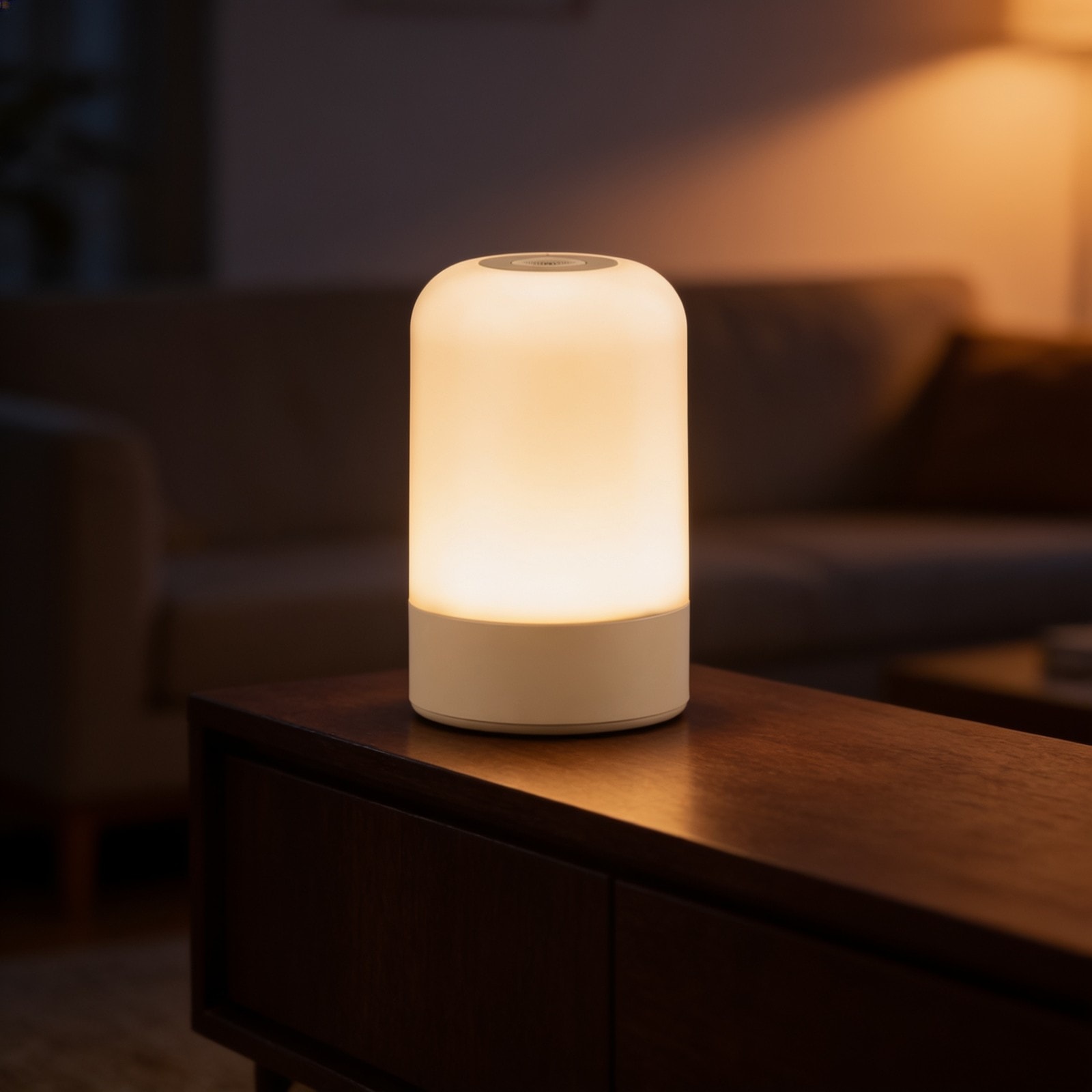 Gleam: Soft touch Rechargeable Night Lamp — corporate gift with your logo | ZYFTT