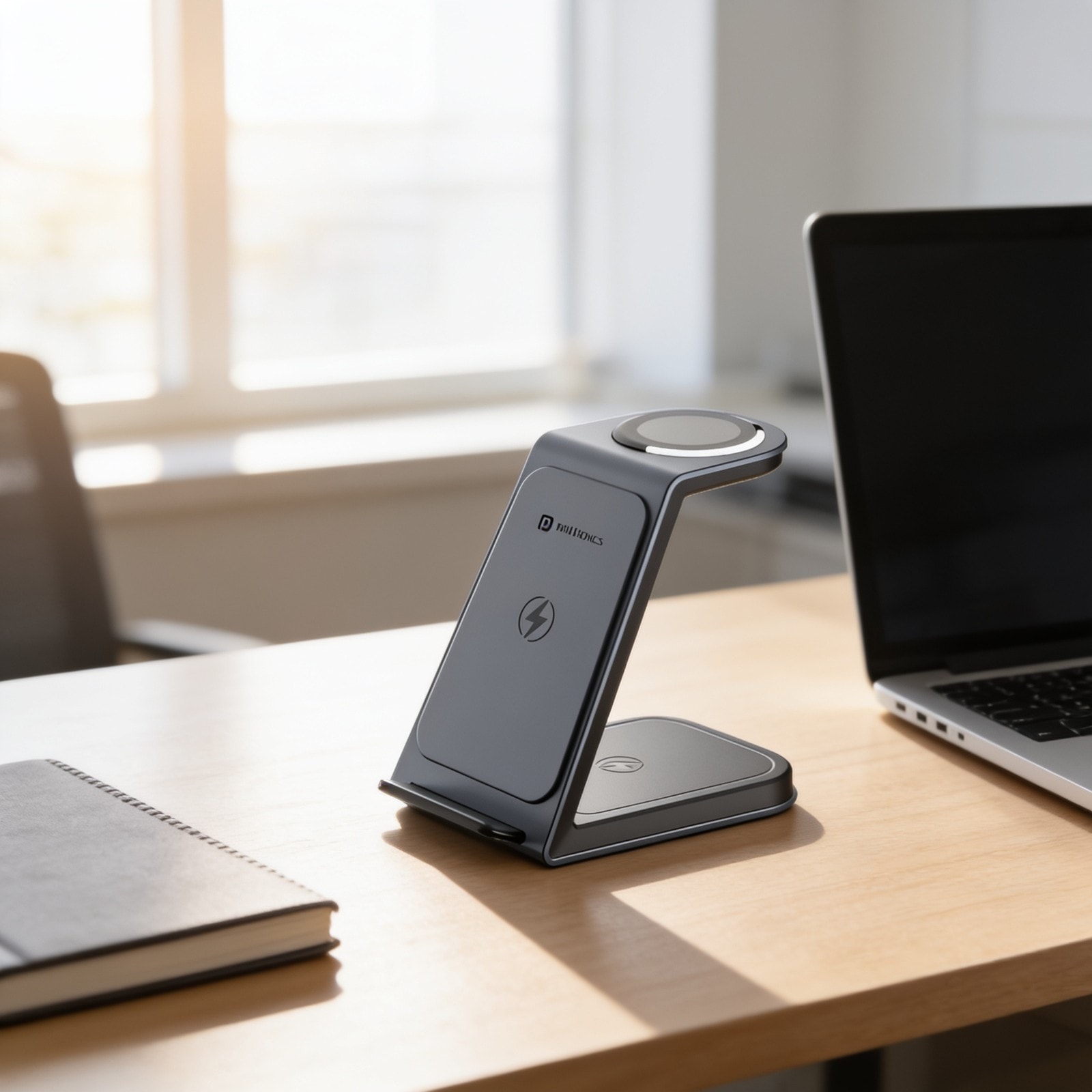 Freedom Trio 3-In-1 Desktop Wireless Charger — corporate gift with your logo | ZYFTT