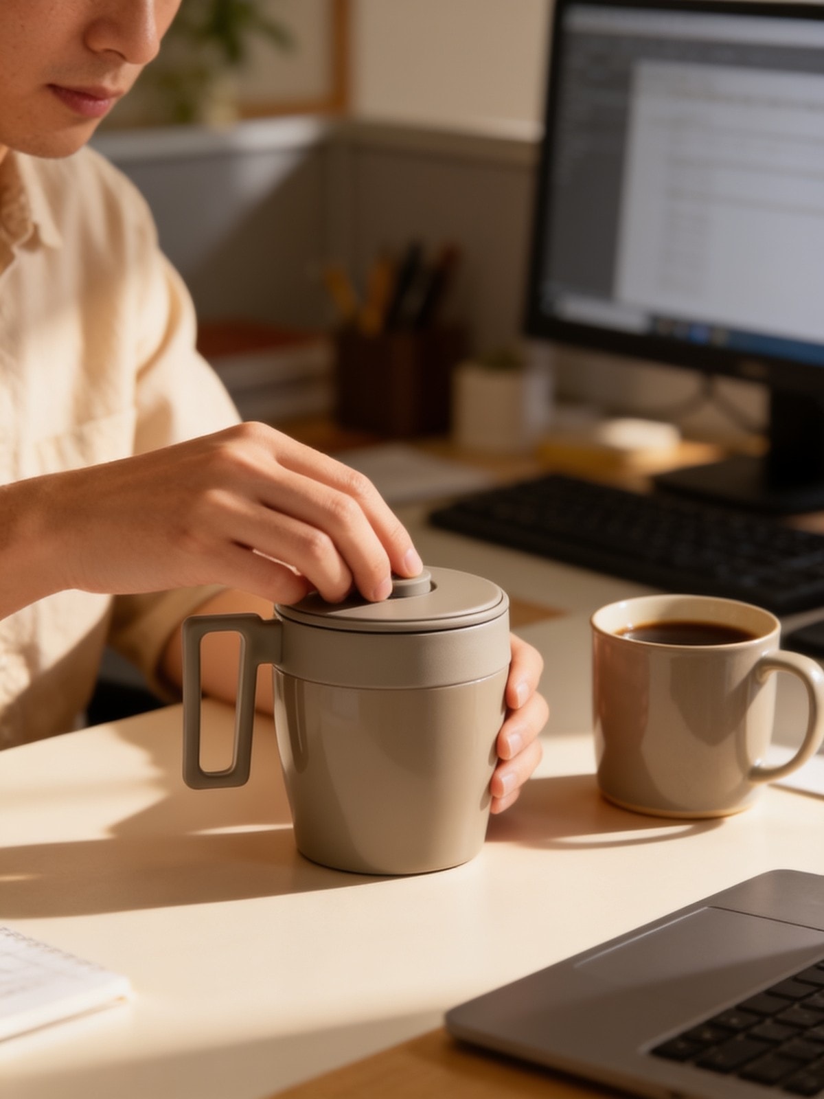 Ground-O Vacuum Steel Mug — corporate gift with your logo | ZYFTT