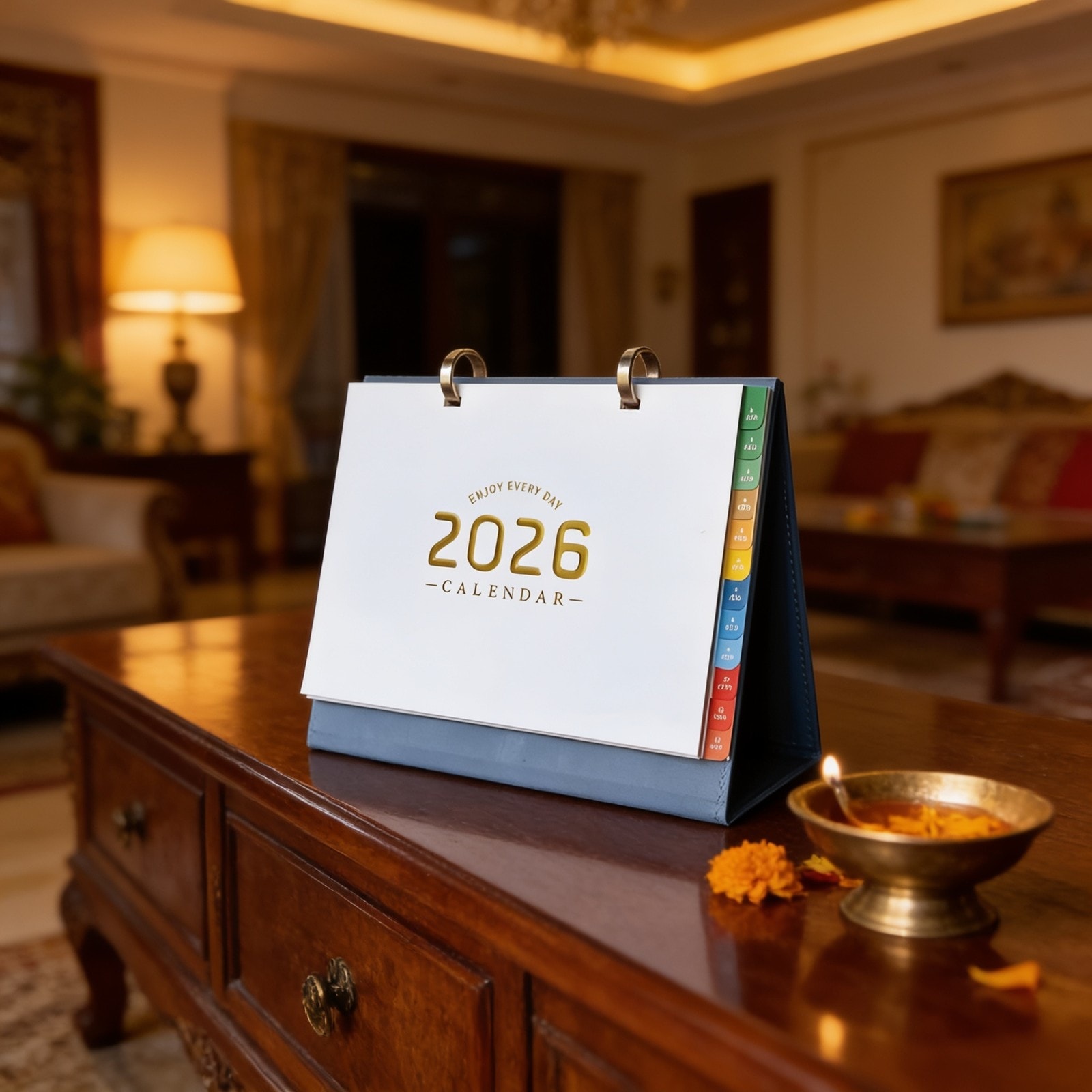 Stylish Notebook-Style desk calendar — corporate gift with your logo | ZYFTT