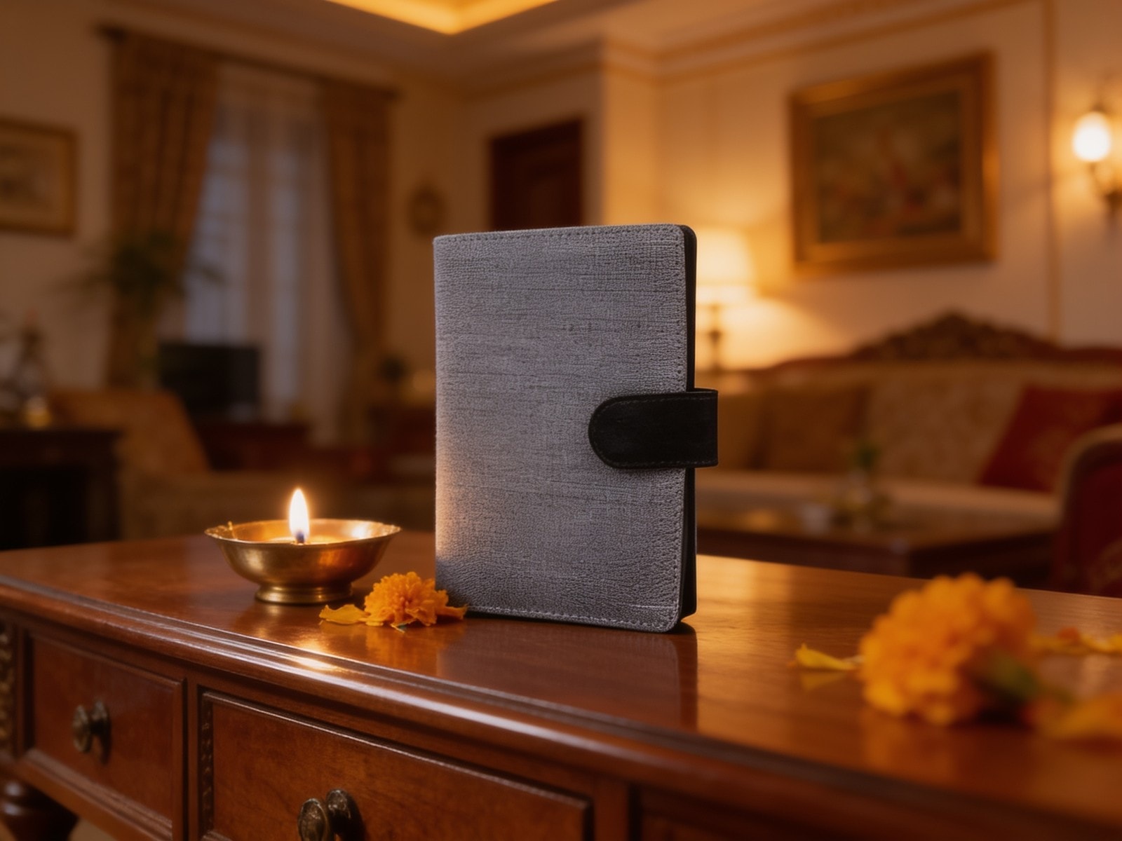 Gray Canvas Passport Holder — corporate gift with your logo | ZYFTT