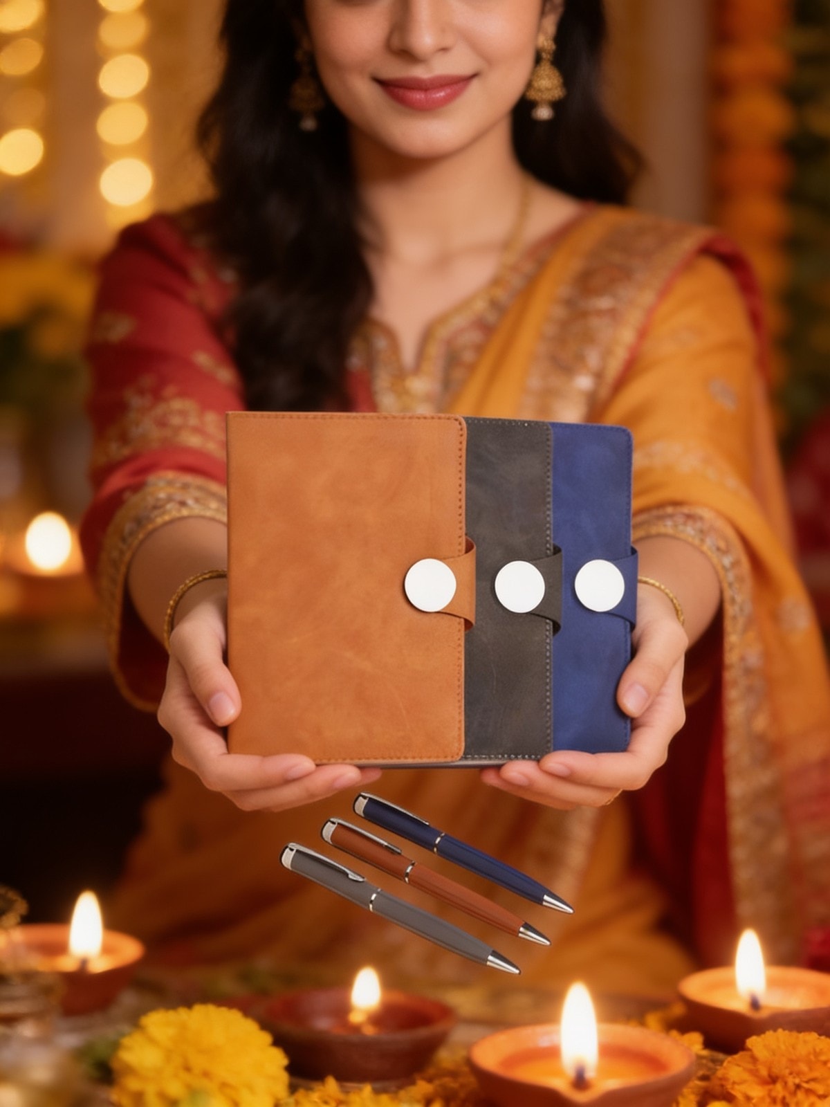 A5 Notebook With Metal Pen Set — corporate gift with your logo | ZYFTT