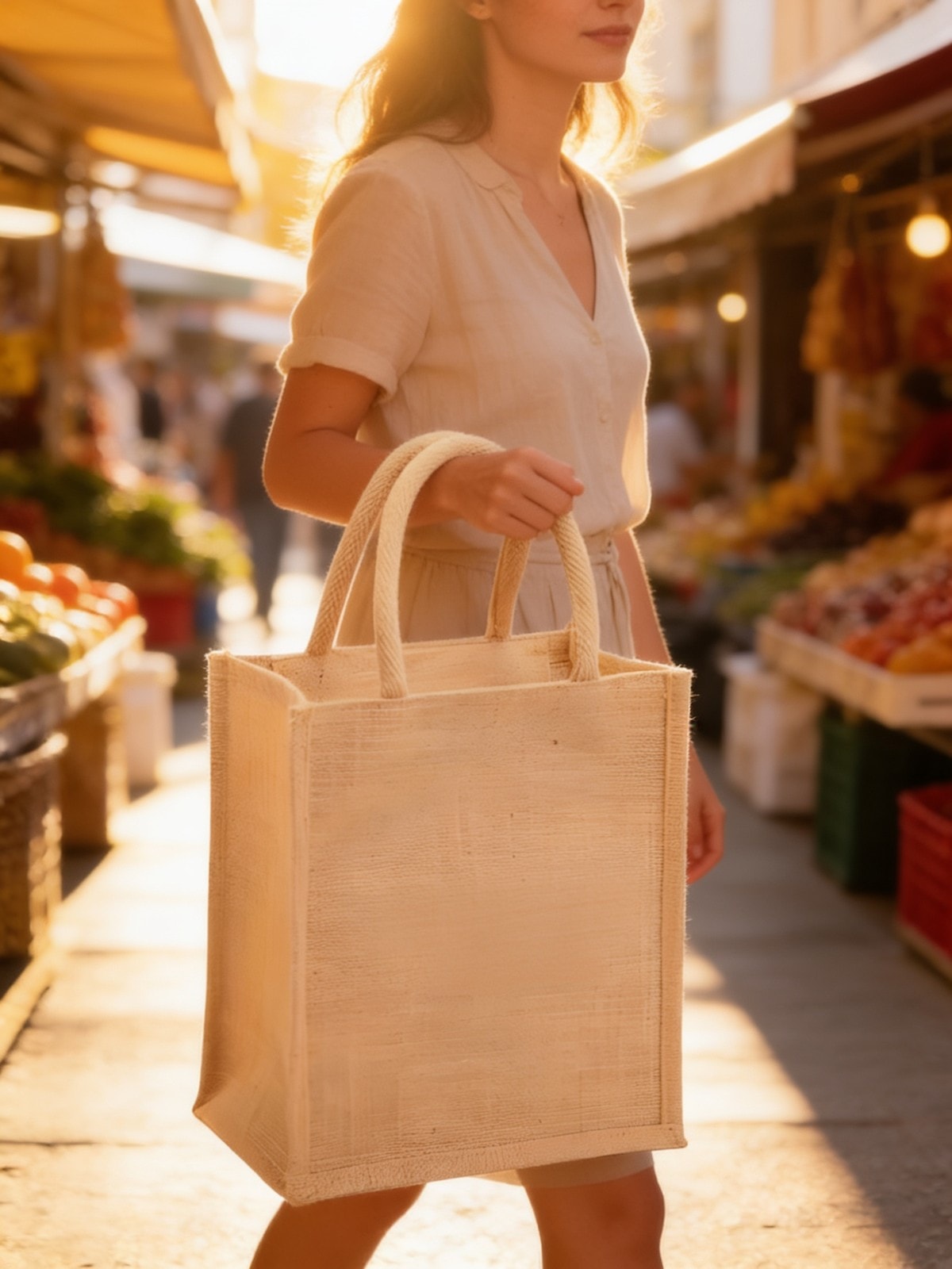 Brown Executive Jute Bag — corporate gift with your logo | ZYFTT