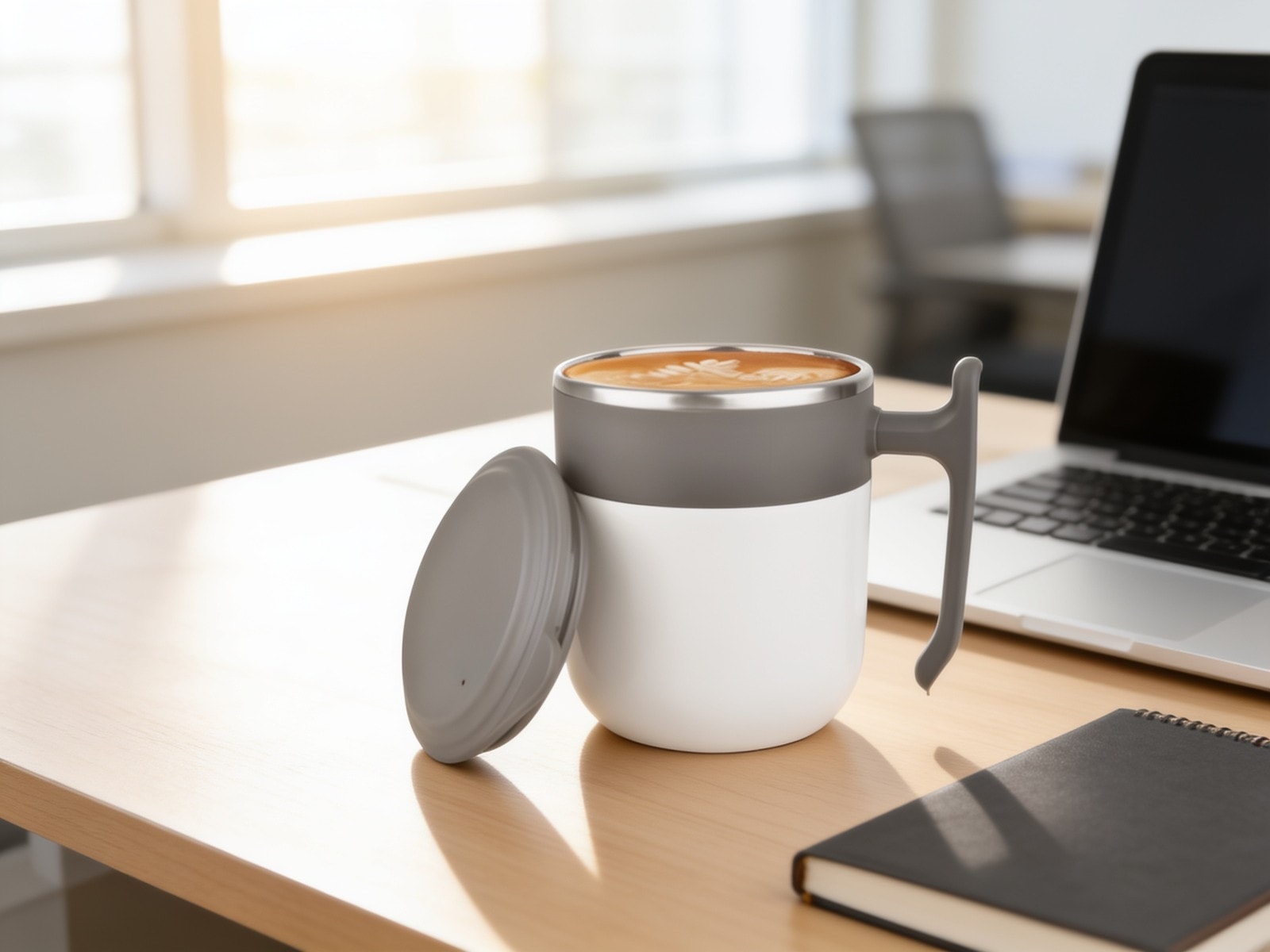 Lincoln : 2 Tone Stainless Steel Mug With Lid — corporate gift with your logo | ZYFTT
