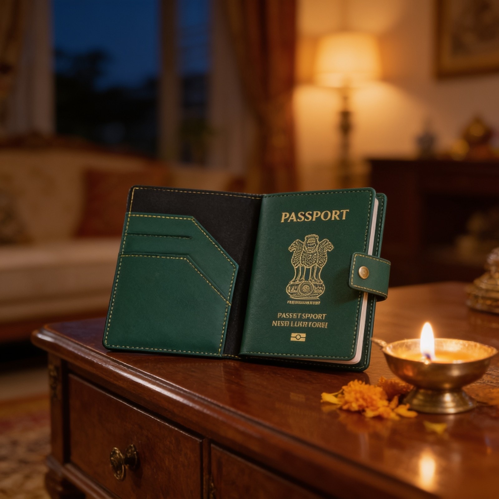 Passport Cover-Green — corporate gift with your logo | ZYFTT