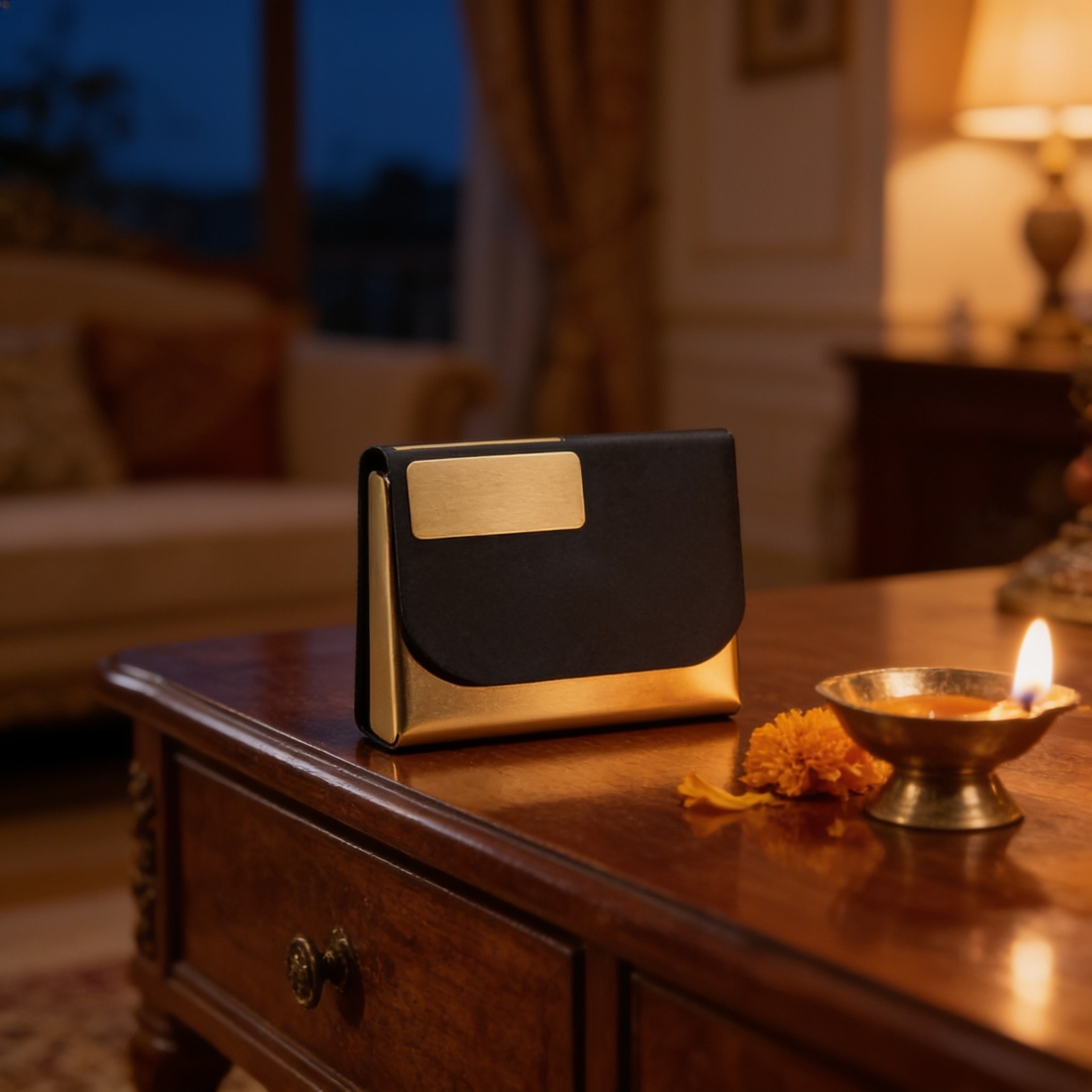 Luxury Gold Edge Card Holder — corporate gift with your logo | ZYFTT