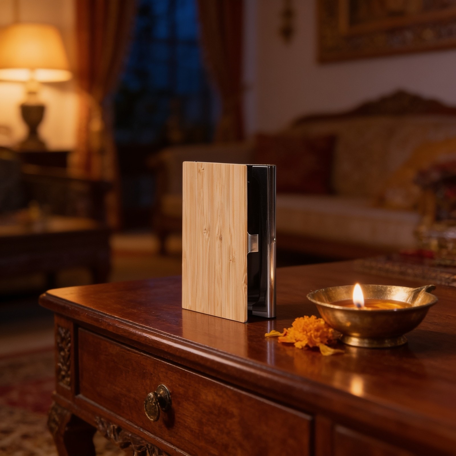 Bamboo Card Holder — corporate gift with your logo | ZYFTT