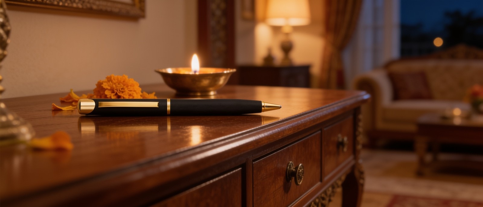 Gold Accent Executive Pen — corporate gift with your logo | ZYFTT