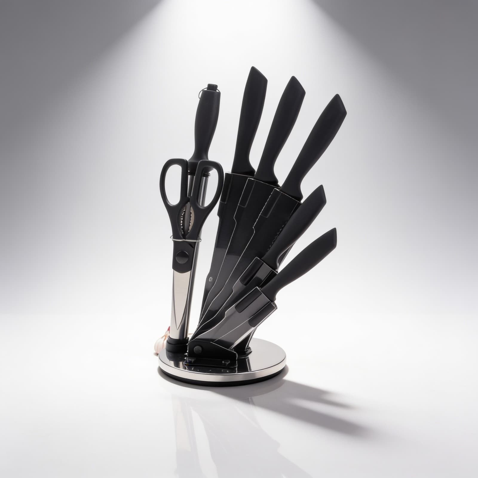 Kitchen Knife Set of 7 Pcs with Rotating Stand alternate