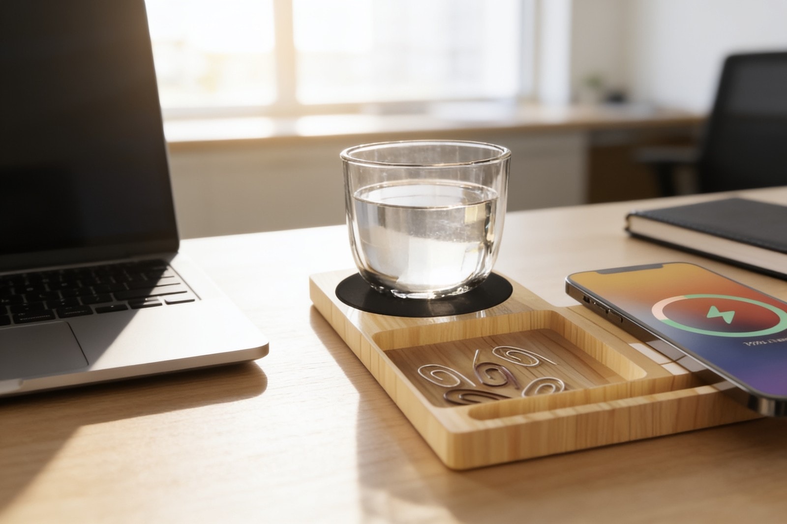 Willow 3.0 Cup Warmer With Wireless Charger — corporate gift with your logo | ZYFTT