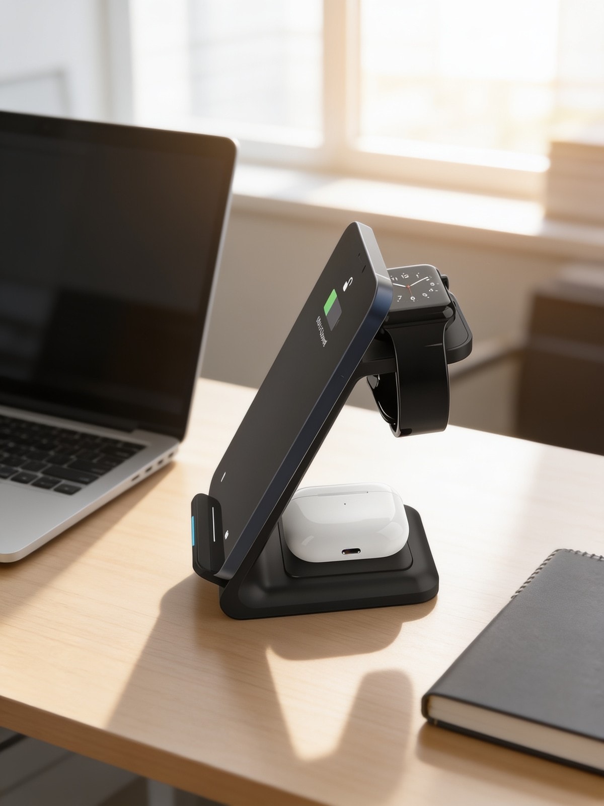 Sync 15W 3 in1 Wireless Charger — corporate gift with your logo | ZYFTT