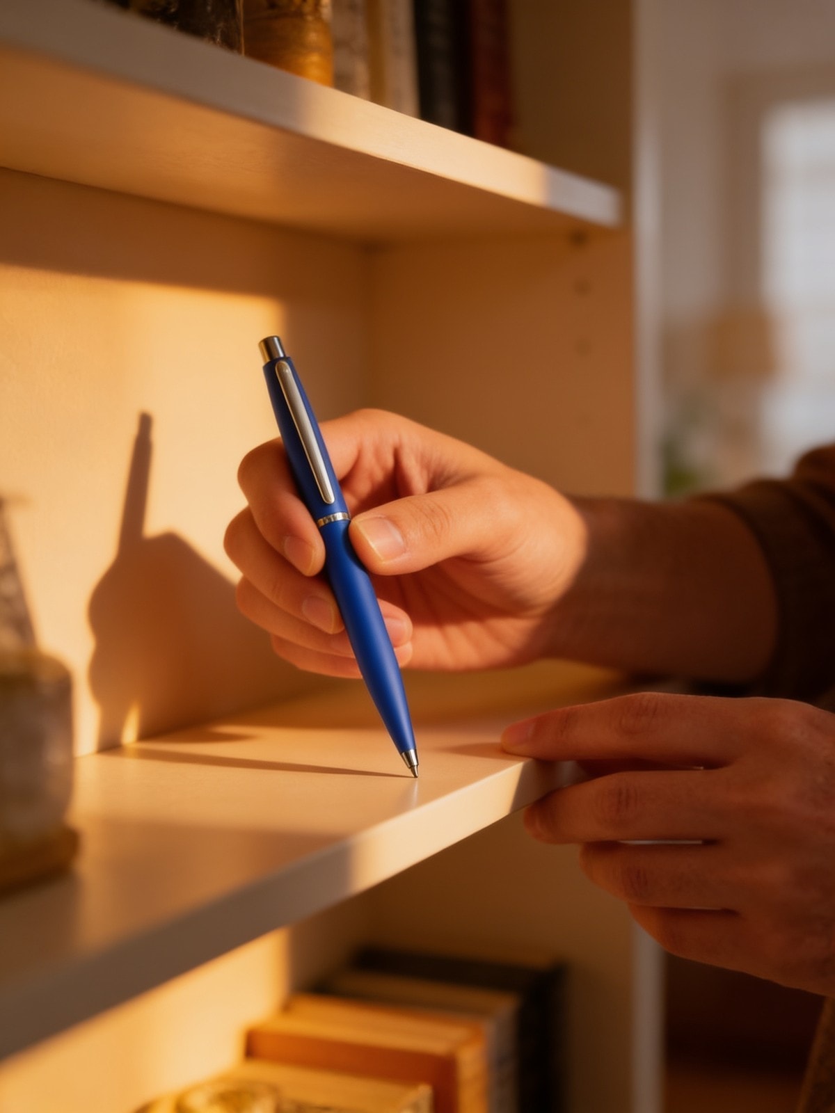 Neon Blue With Chrome Trim Ballpoint Pen In Hangsell — corporate gift with your logo | ZYFTT