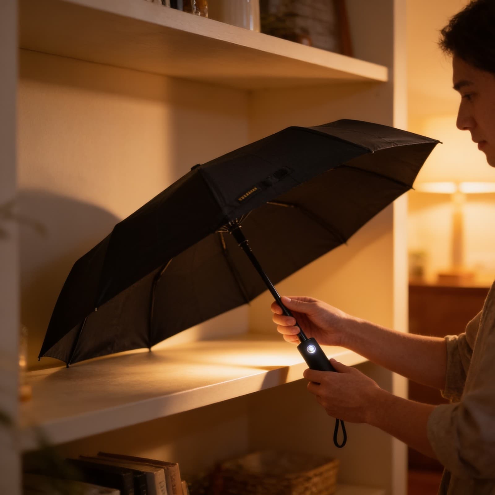 Torchella Automatic Open-Close Umbrella with Torch Function