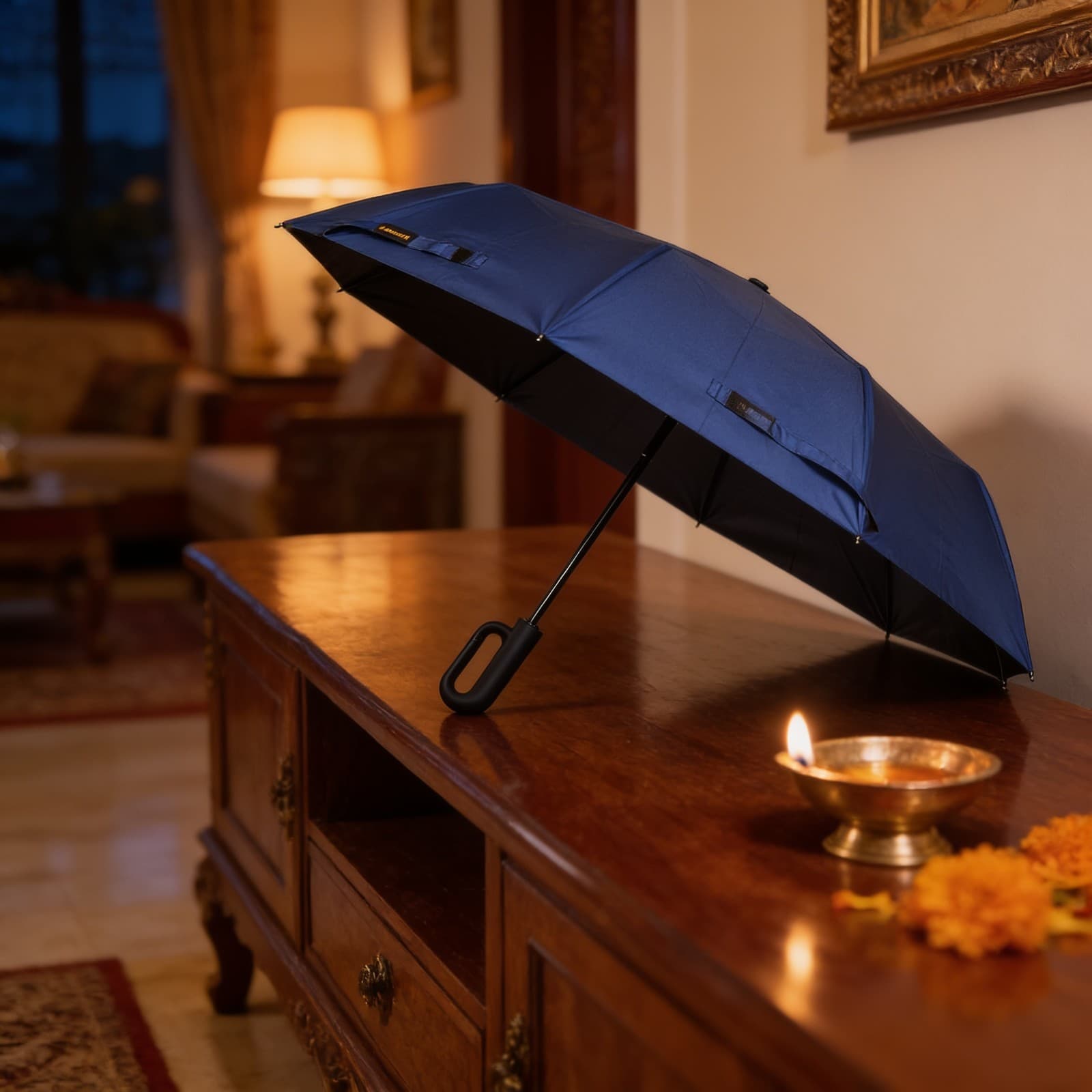 Klipp Automatic Open-Close Umbrella With Carabiner