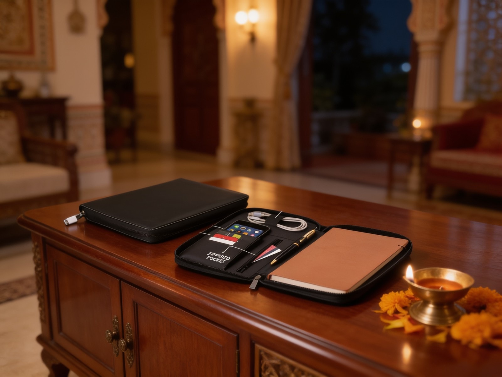 Omni Zippered Work Folder With Notebook — corporate gift with your logo | ZYFTT