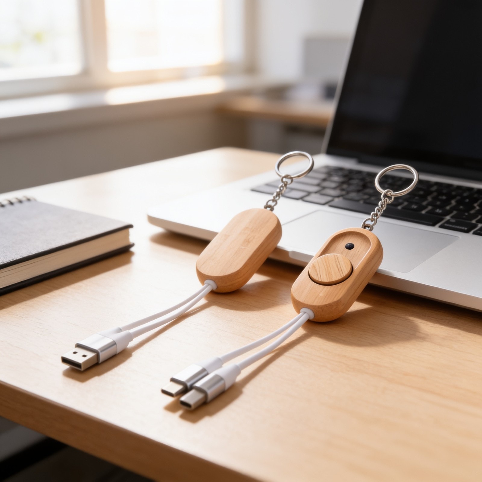 Jiggle 3-in-1 Charging Cable with Stress Reliever — corporate gift with your logo | ZYFTT