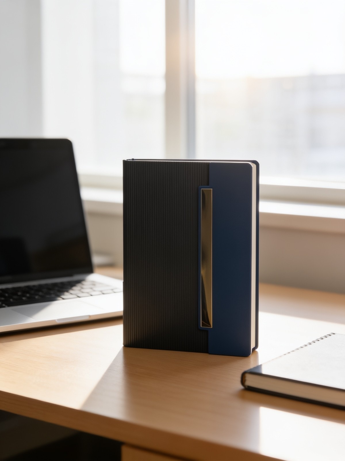 A5 Notebook With Metallic Strip Flap Closure KN-09 — corporate gift with your logo | ZYFTT