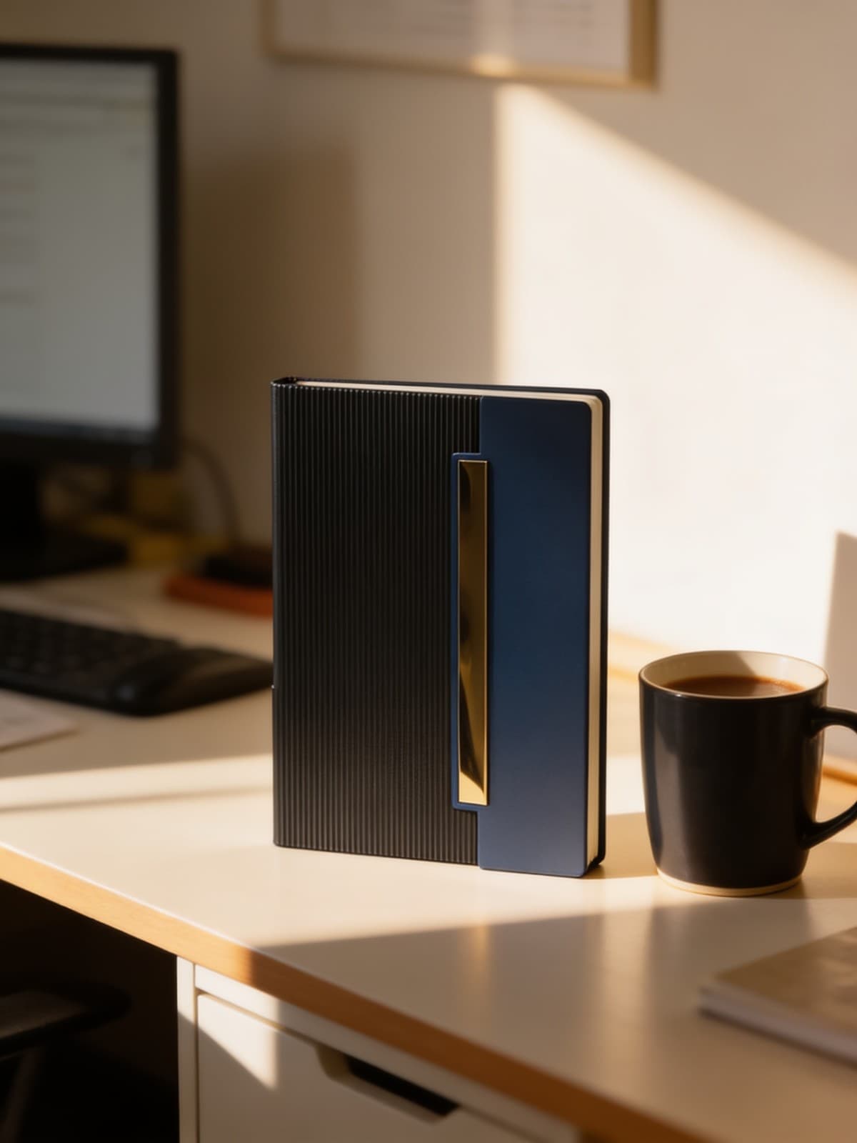 A5 Notebook With Metallic Strip Flap Closure KN-09 alternate