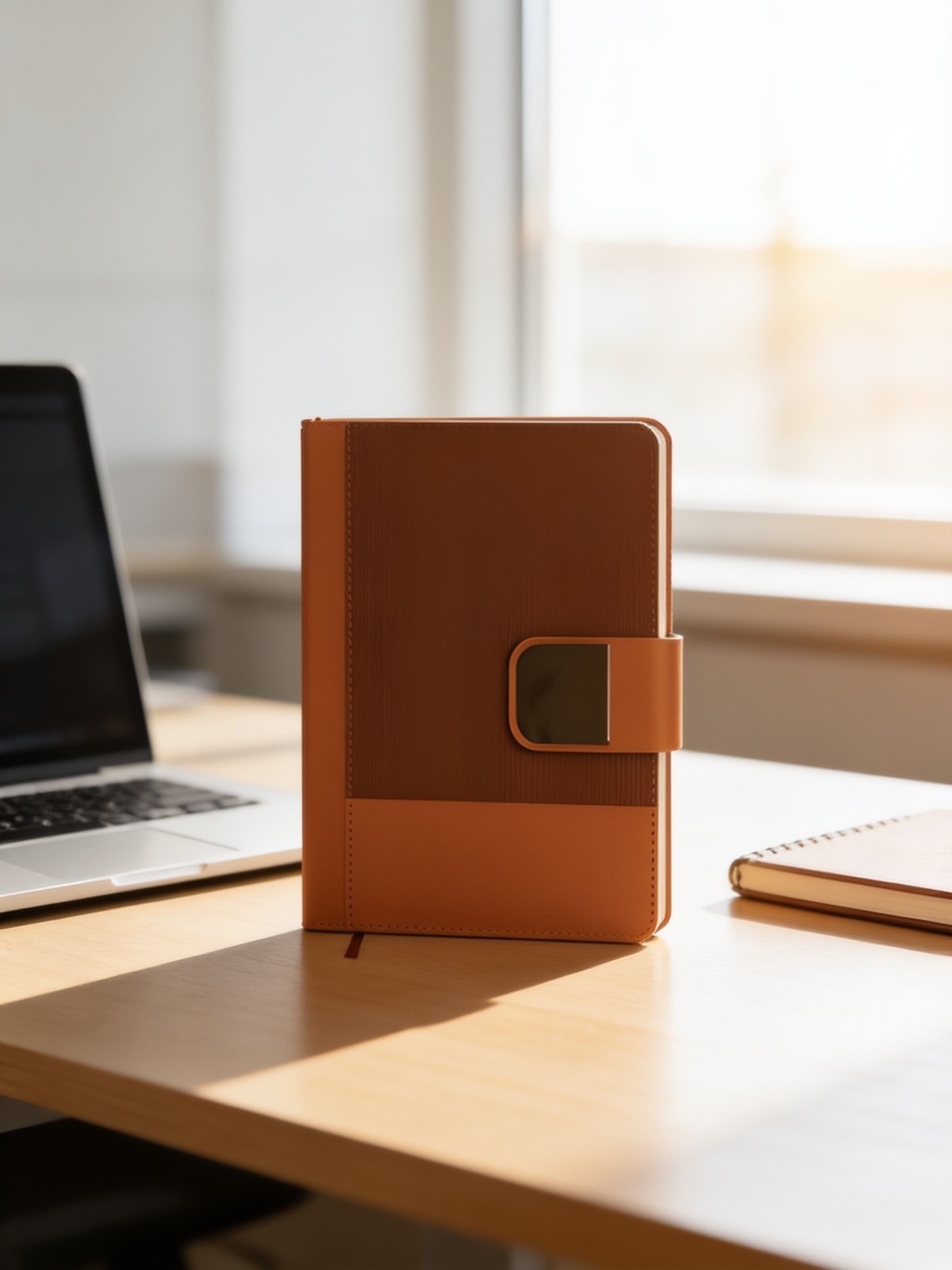 A5 Notebook With Metallic Strip Flap Closure KN-11 — corporate gift with your logo | ZYFTT