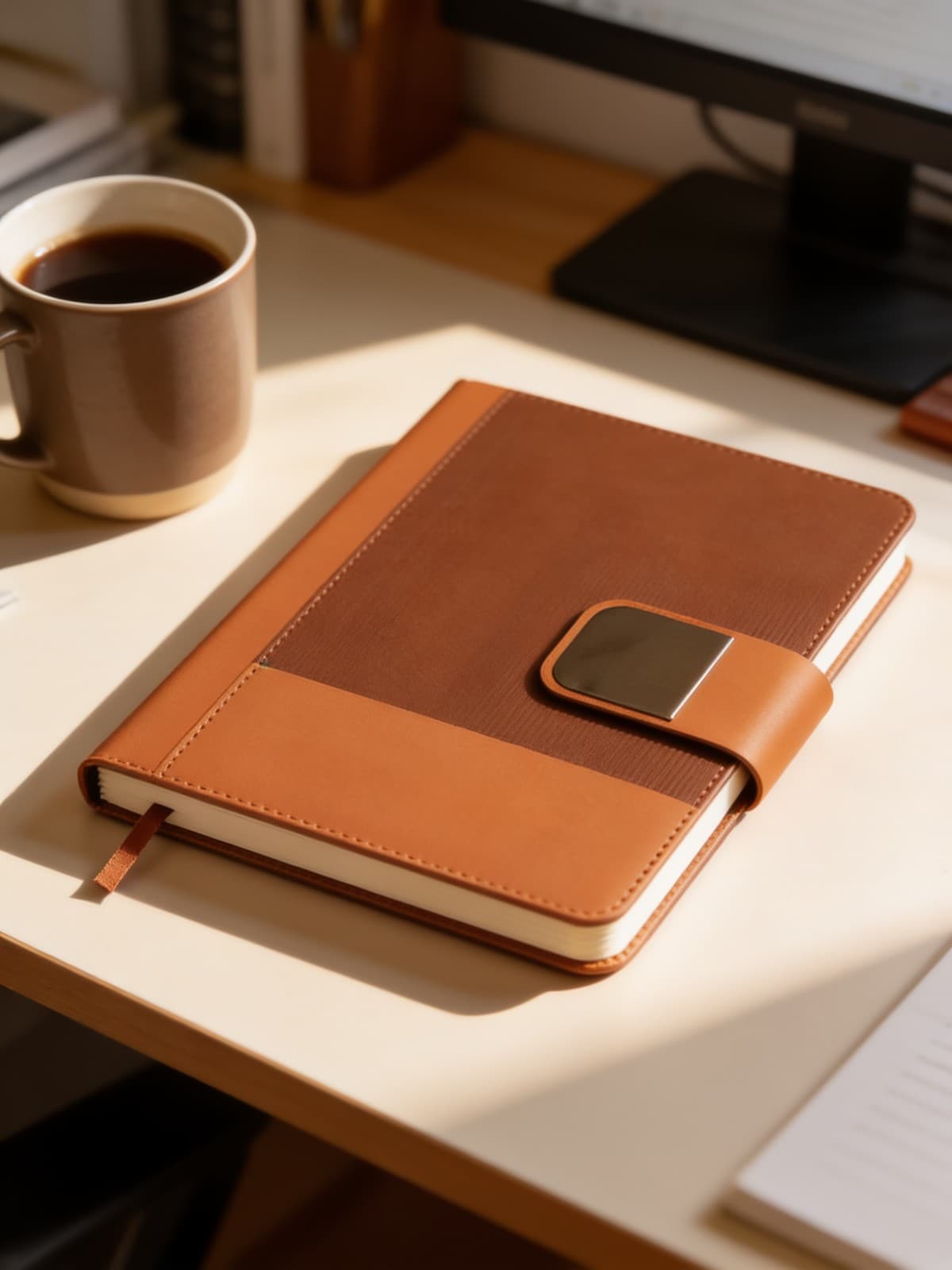 A5 Notebook With Metallic Strip Flap Closure KN-11 alternate