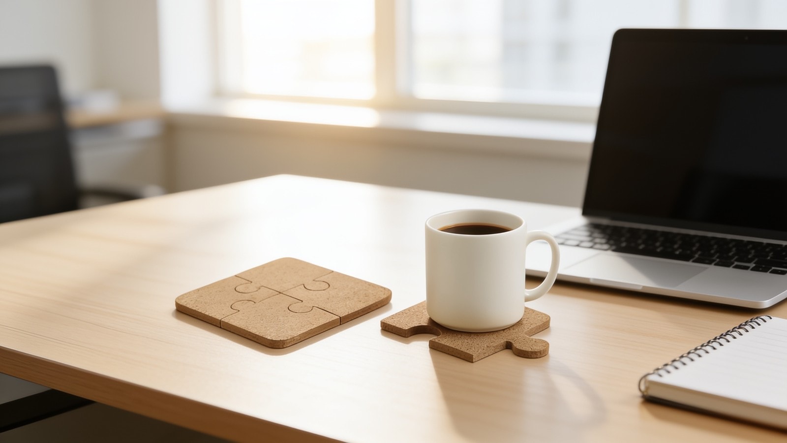Puzzle Coaster Set — corporate gift with your logo | ZYFTT