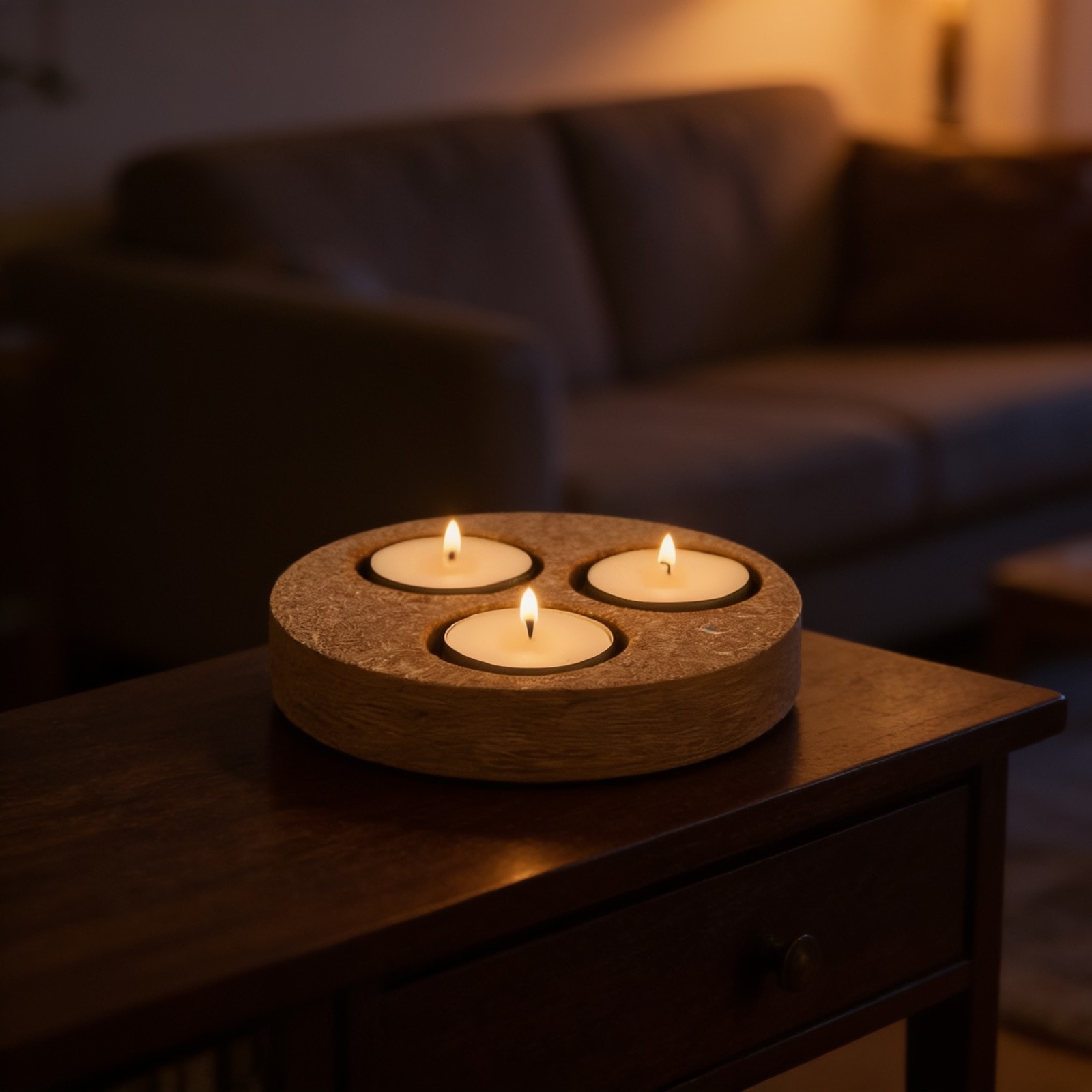 Tea Light Holders Round 3PC — corporate gift with your logo | ZYFTT
