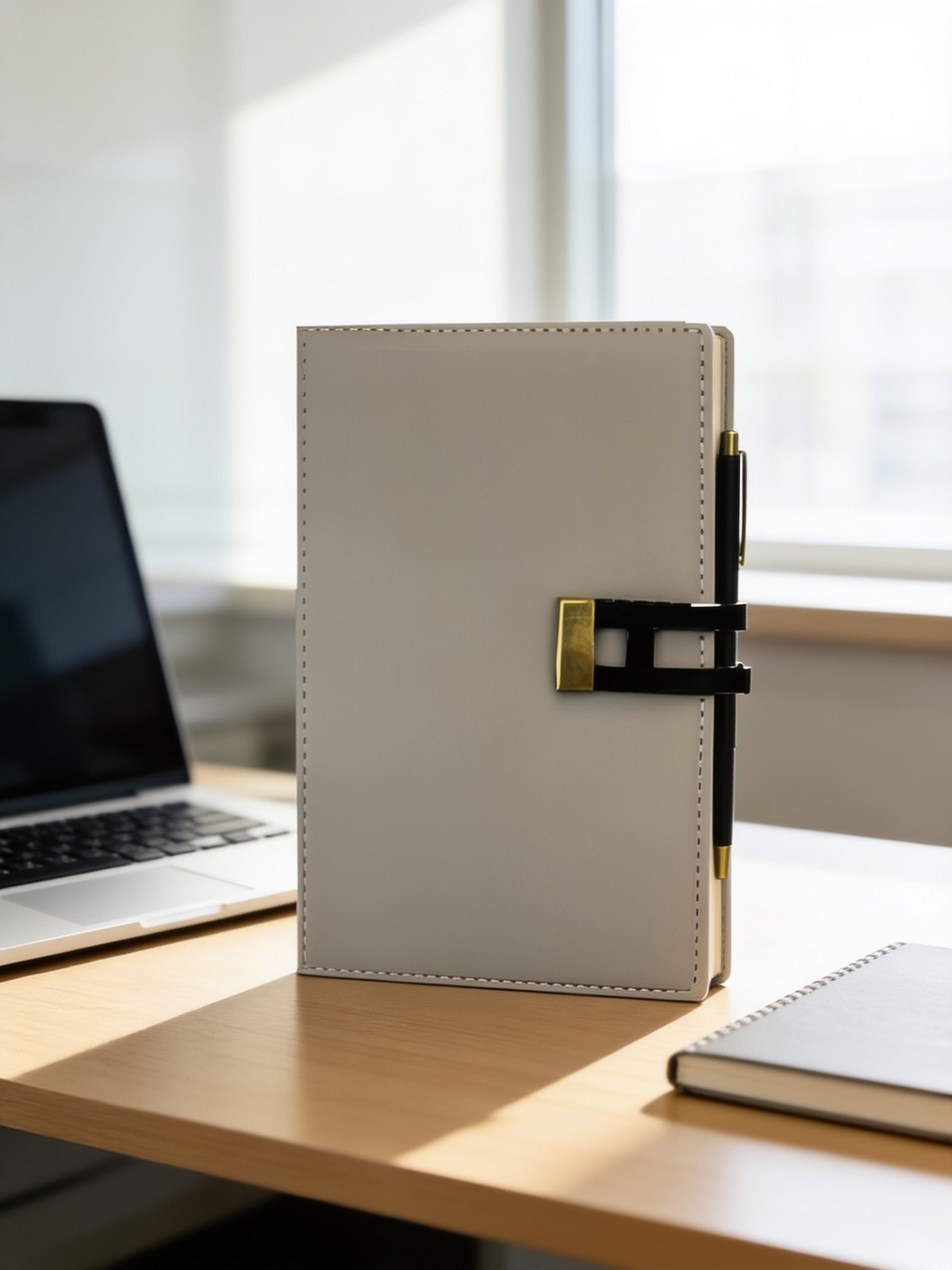 A5 Notebook Designer Buckle Closure with Pen Holder on side — corporate gift with your logo | ZYFTT