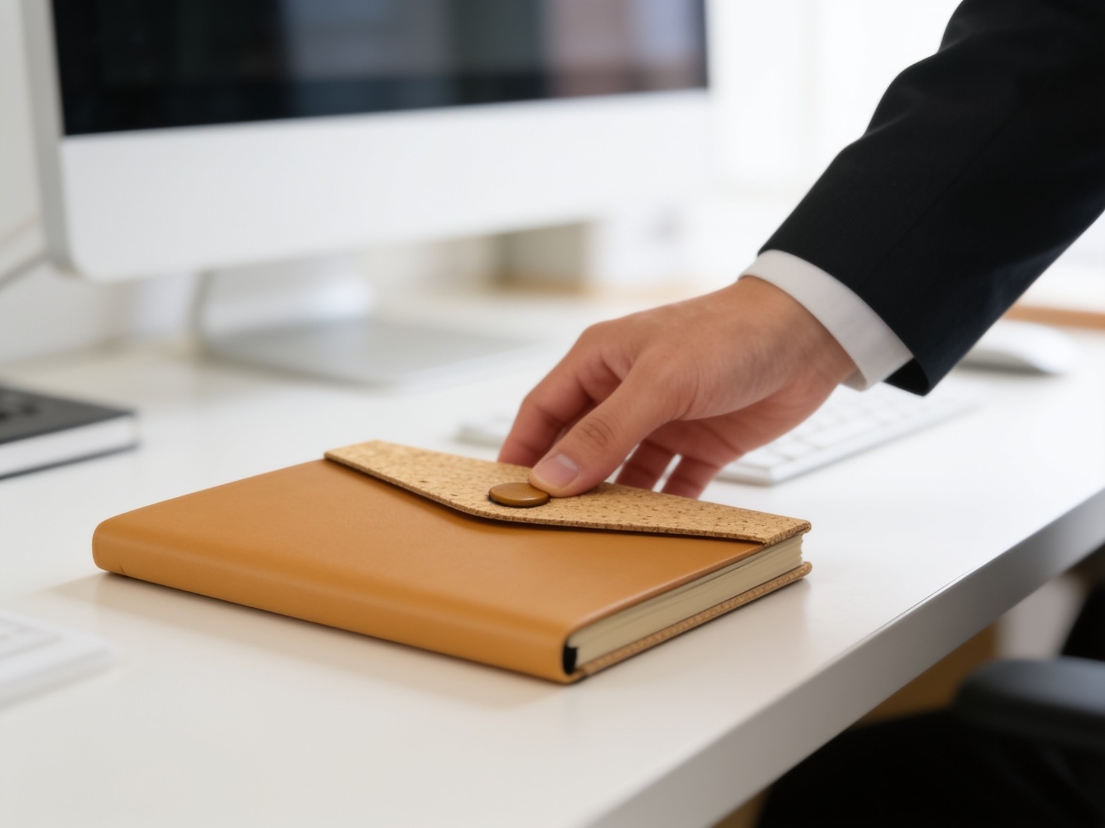 Cork Magnetic Envelope Style Notebook — corporate gift with your logo | ZYFTT