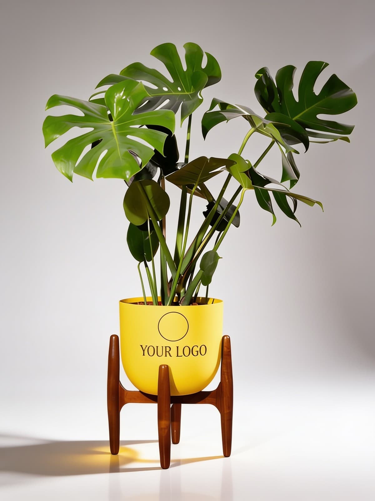 Monstera Deliciosa With Metal Self Watering Pot alternate