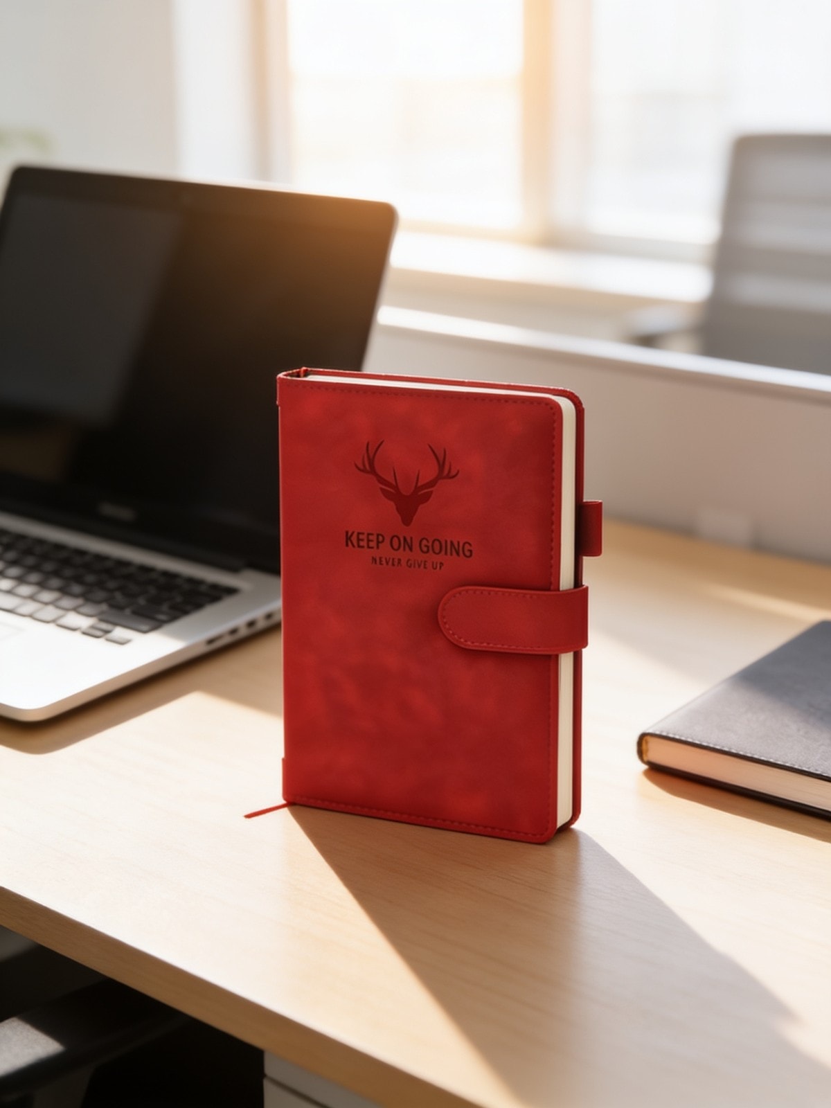 A5 Notebook with Motivation Design Flap Closure — corporate gift with your logo | ZYFTT