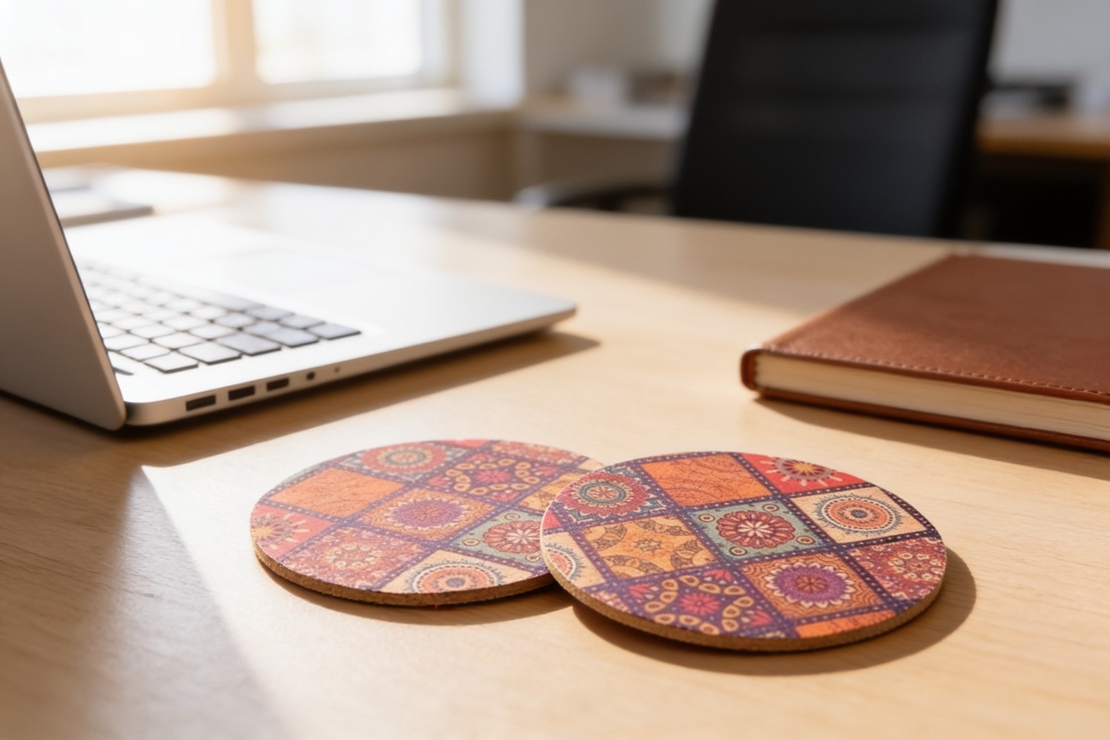 Box UV Printed Coaster — corporate gift with your logo | ZYFTT
