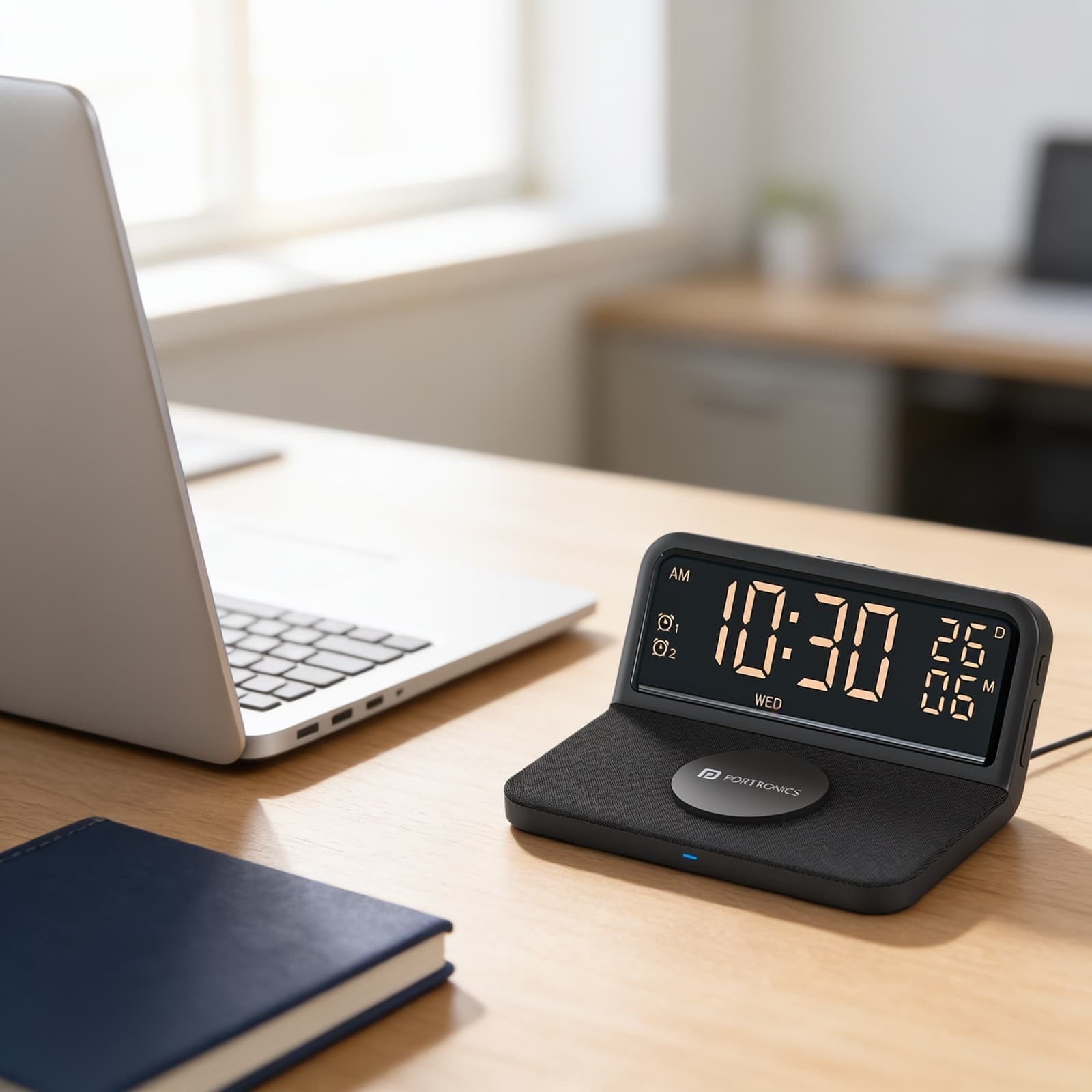 Freedom 4E 15W Wireless Charging With Digital Alarm Clock